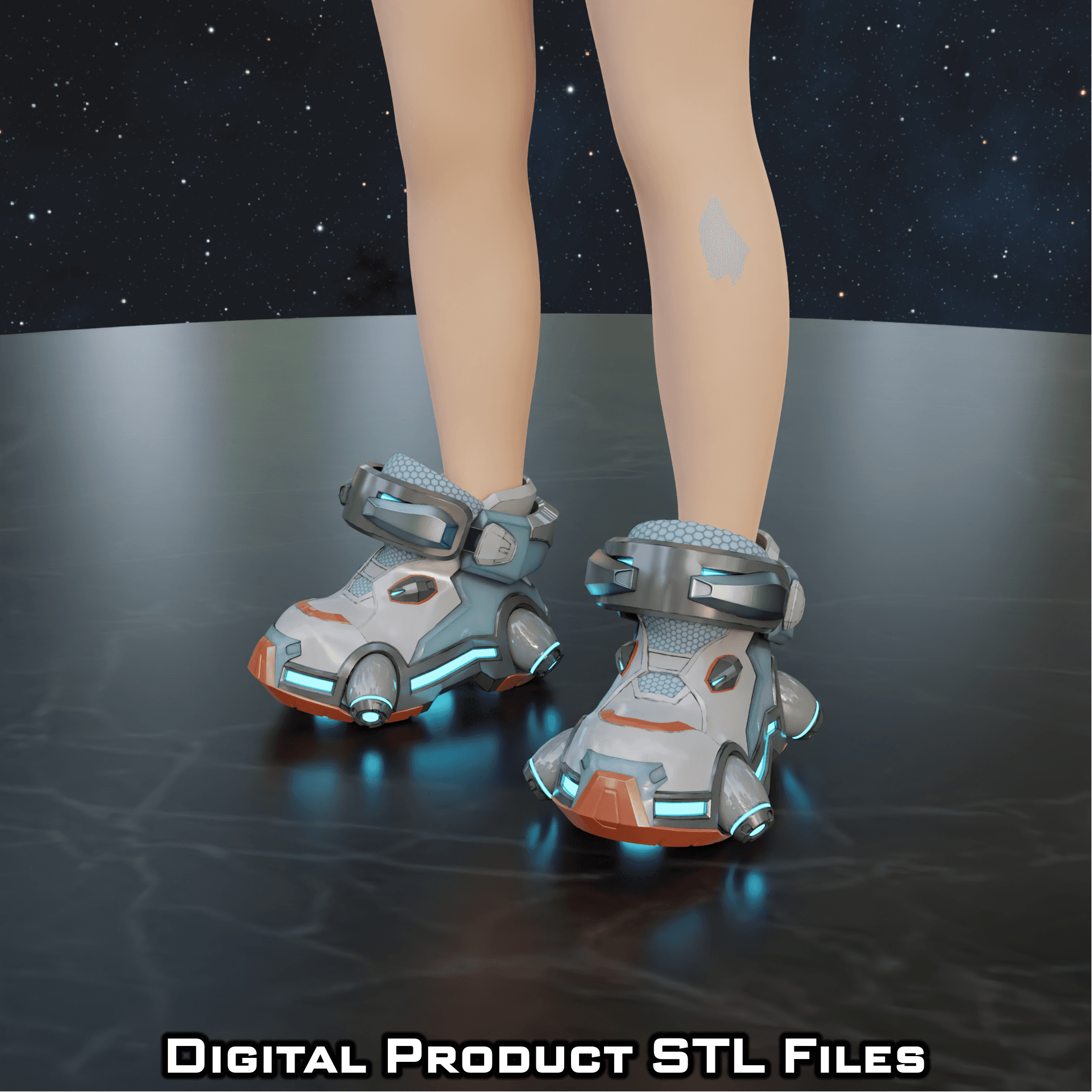 Si Fi Juno Space Ranger Boots Overwatch 2 3d model