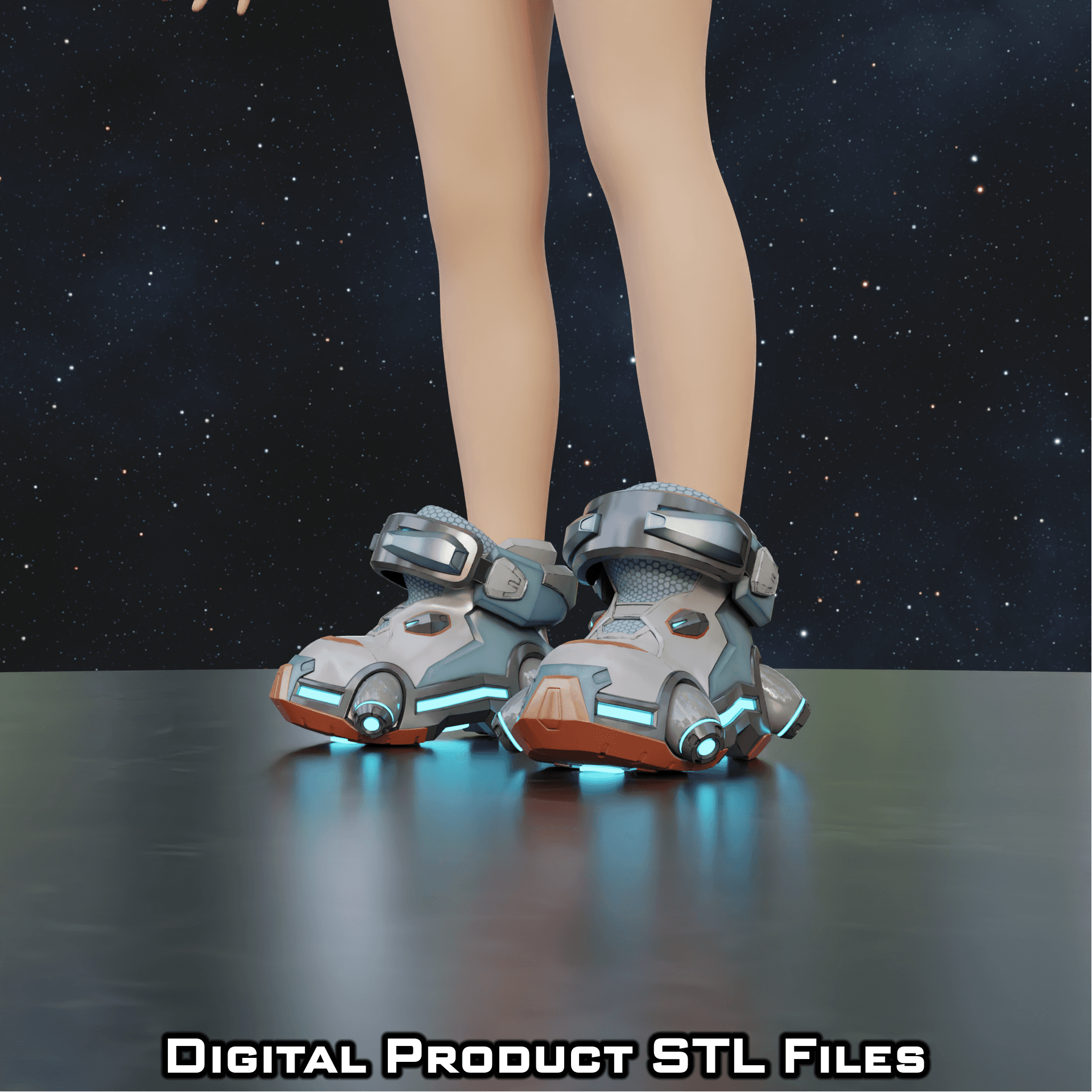 Si Fi Juno Space Ranger Boots Overwatch 2 3d model