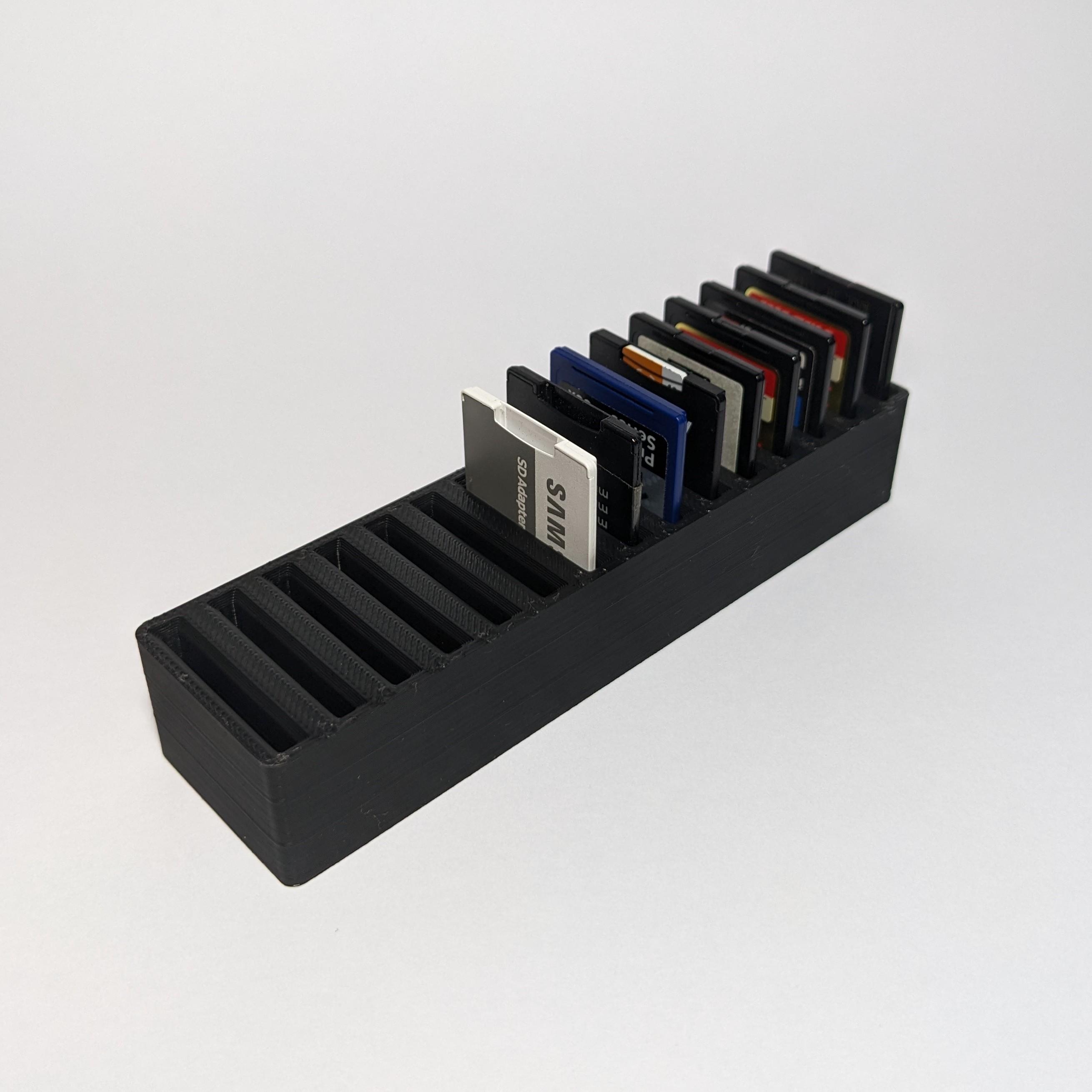 SD and micro SD card holder collection 3d model