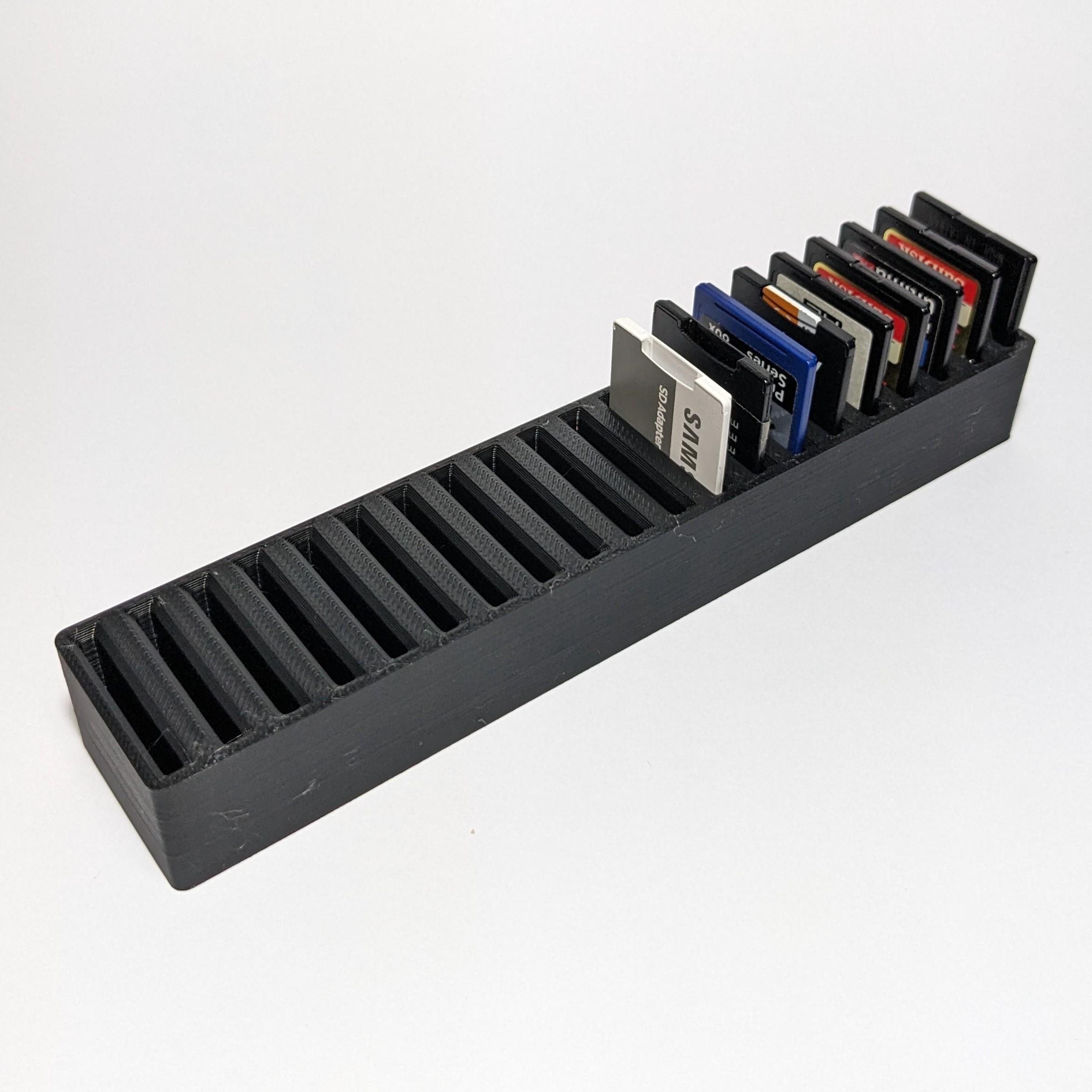 SD and micro SD card holder collection 3d model