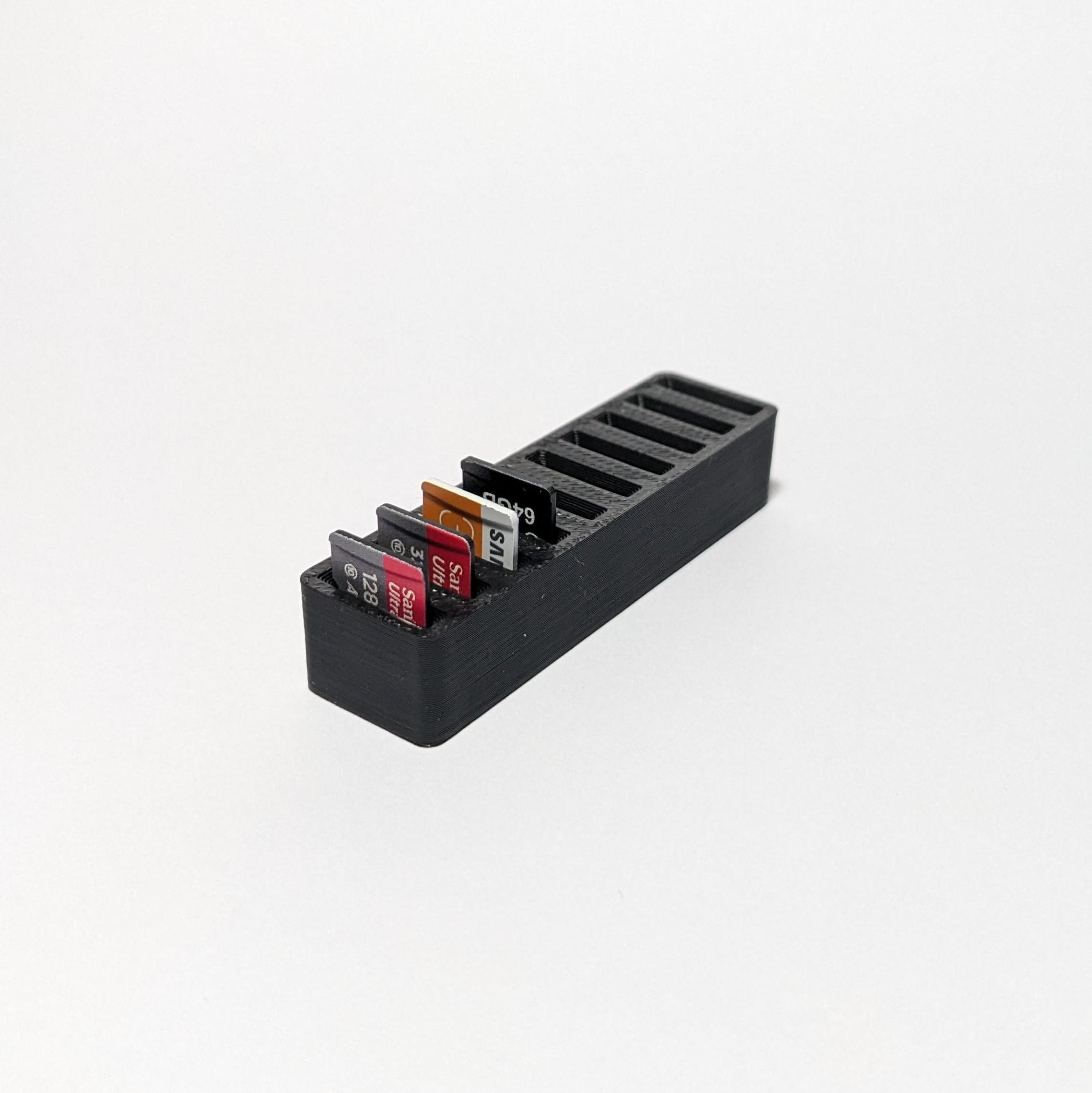 SD and micro SD card holder collection 3d model