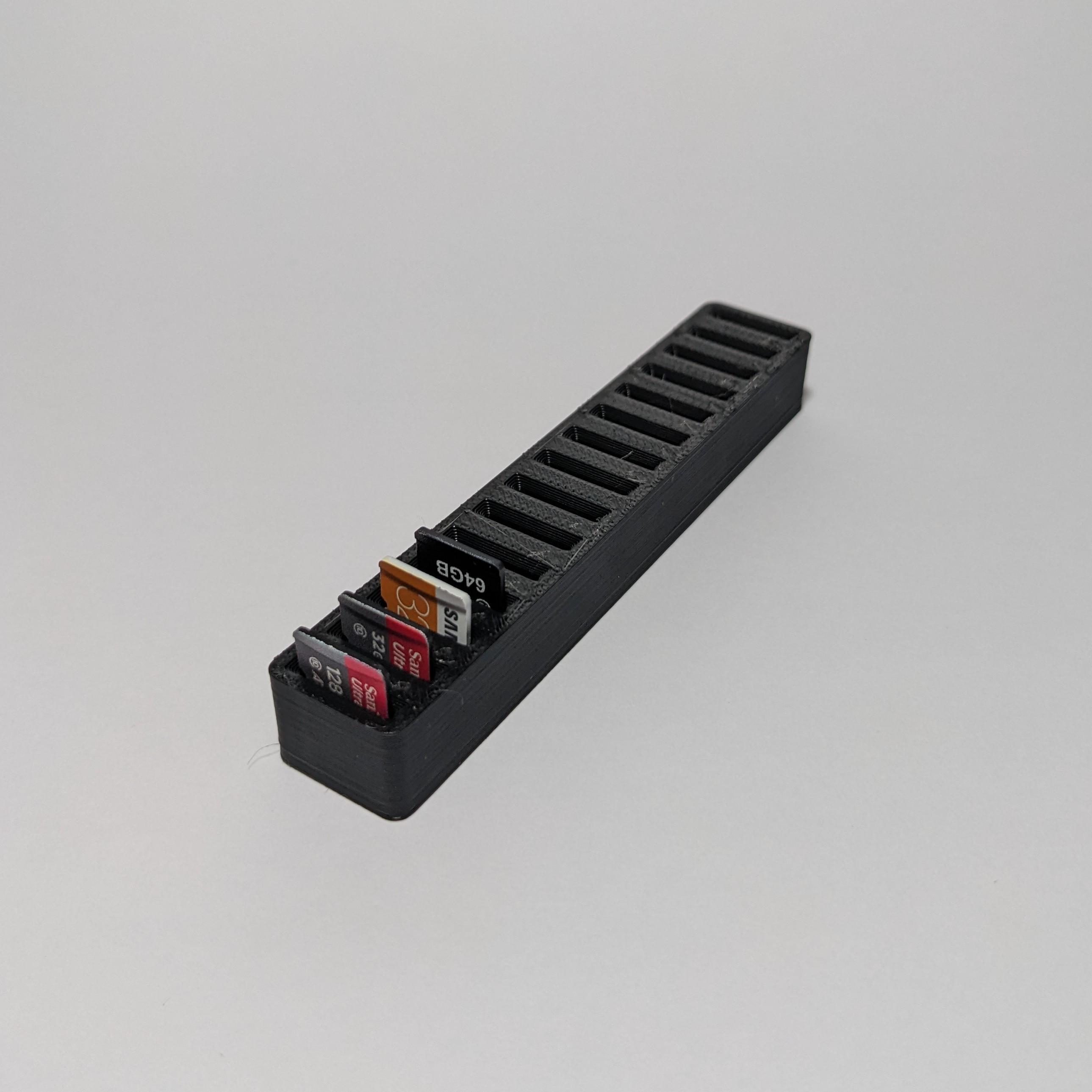 SD and micro SD card holder collection 3d model