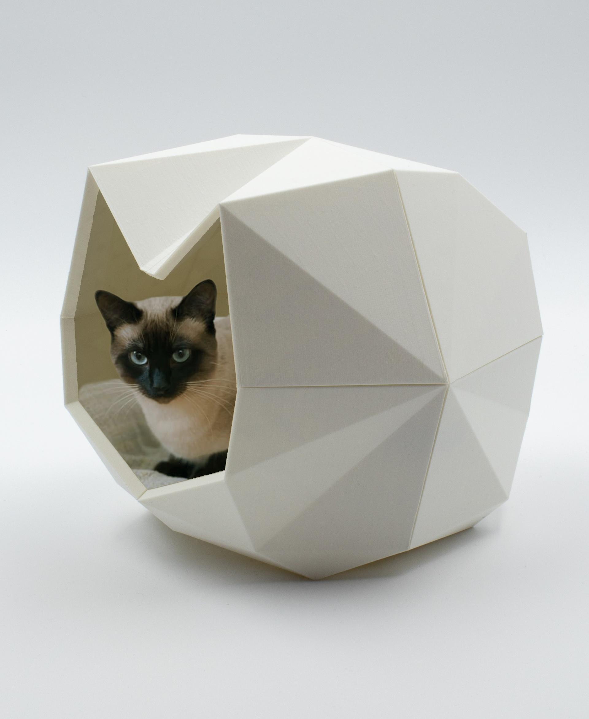 PIA LOW POLY CAT HOUSE (exclusively on Thangs) 3d model