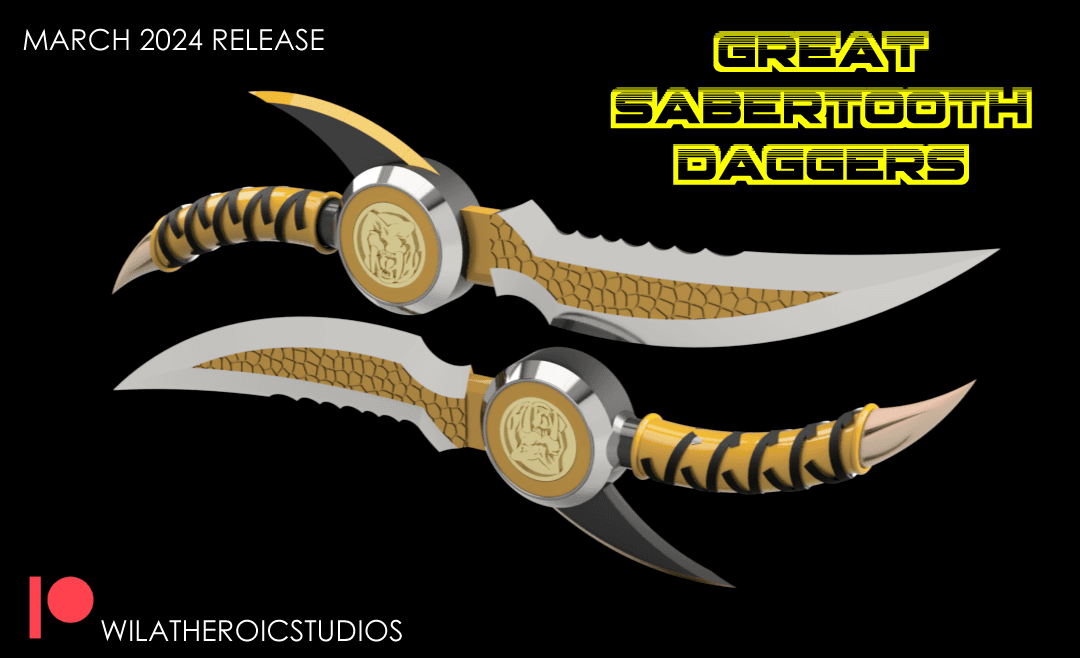 Great Sabertooth Daggers 3d model