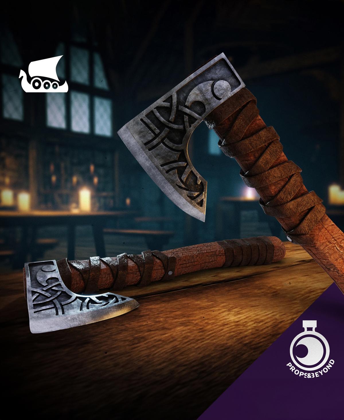 Viking Axe 3d model