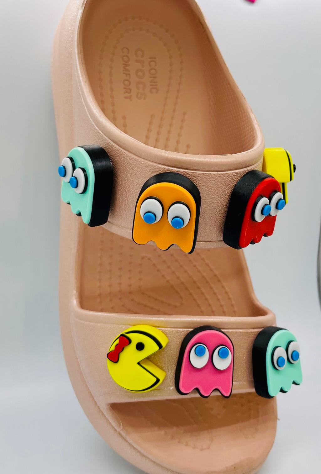 Pac-Man & Ms. Pac-Man Shoe Charms 3d model