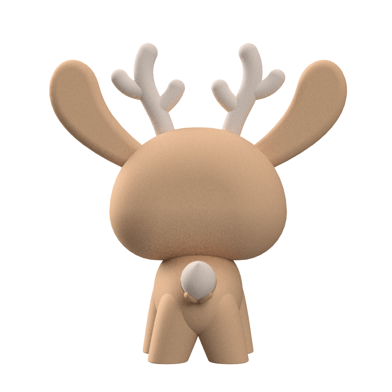 Cute Cryptid Jackalope Art Toy Figure - Royalty-Free 3d model