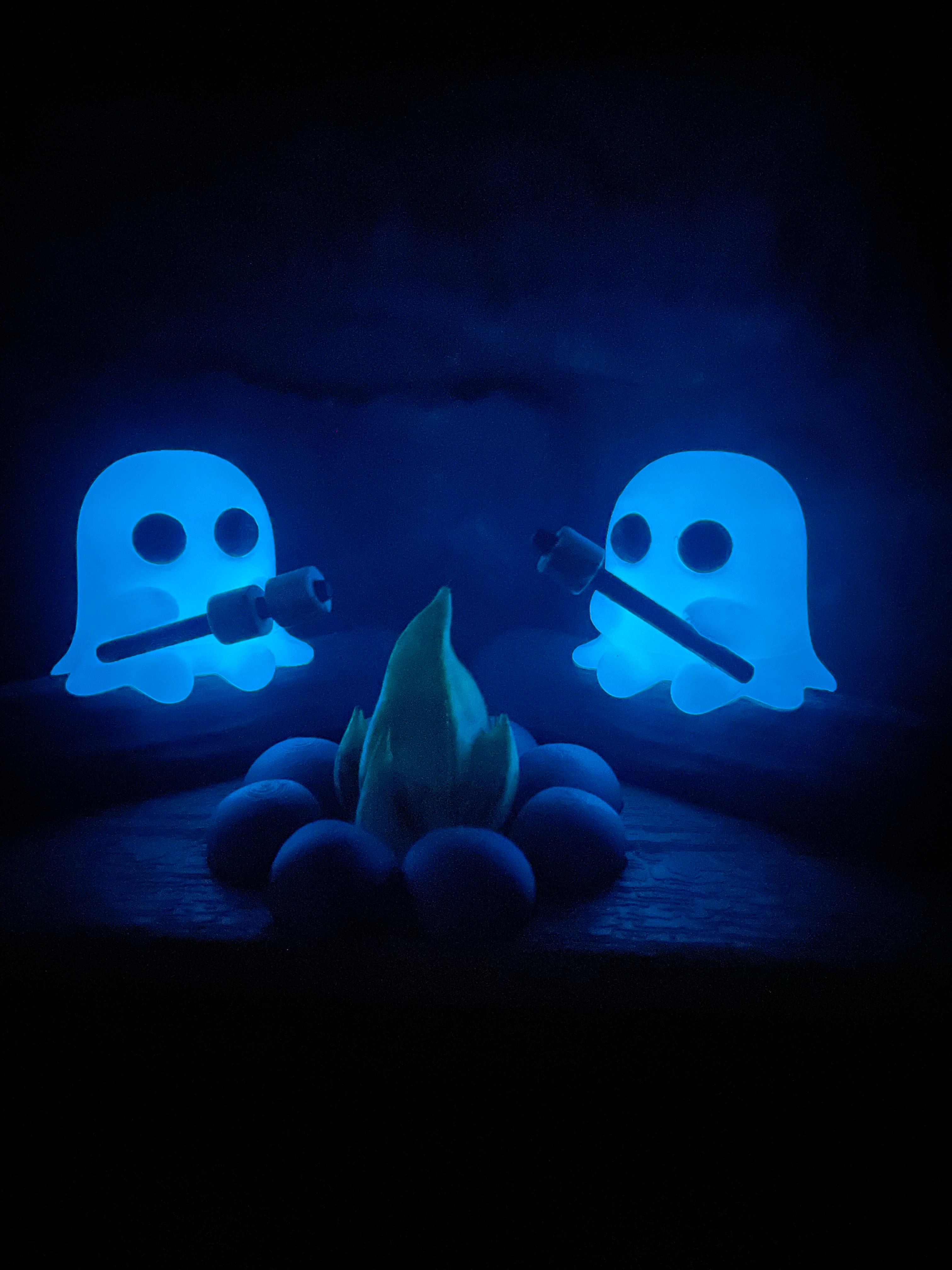 Ghostly Campfire - No supports or AMS - Tea Light 3d model