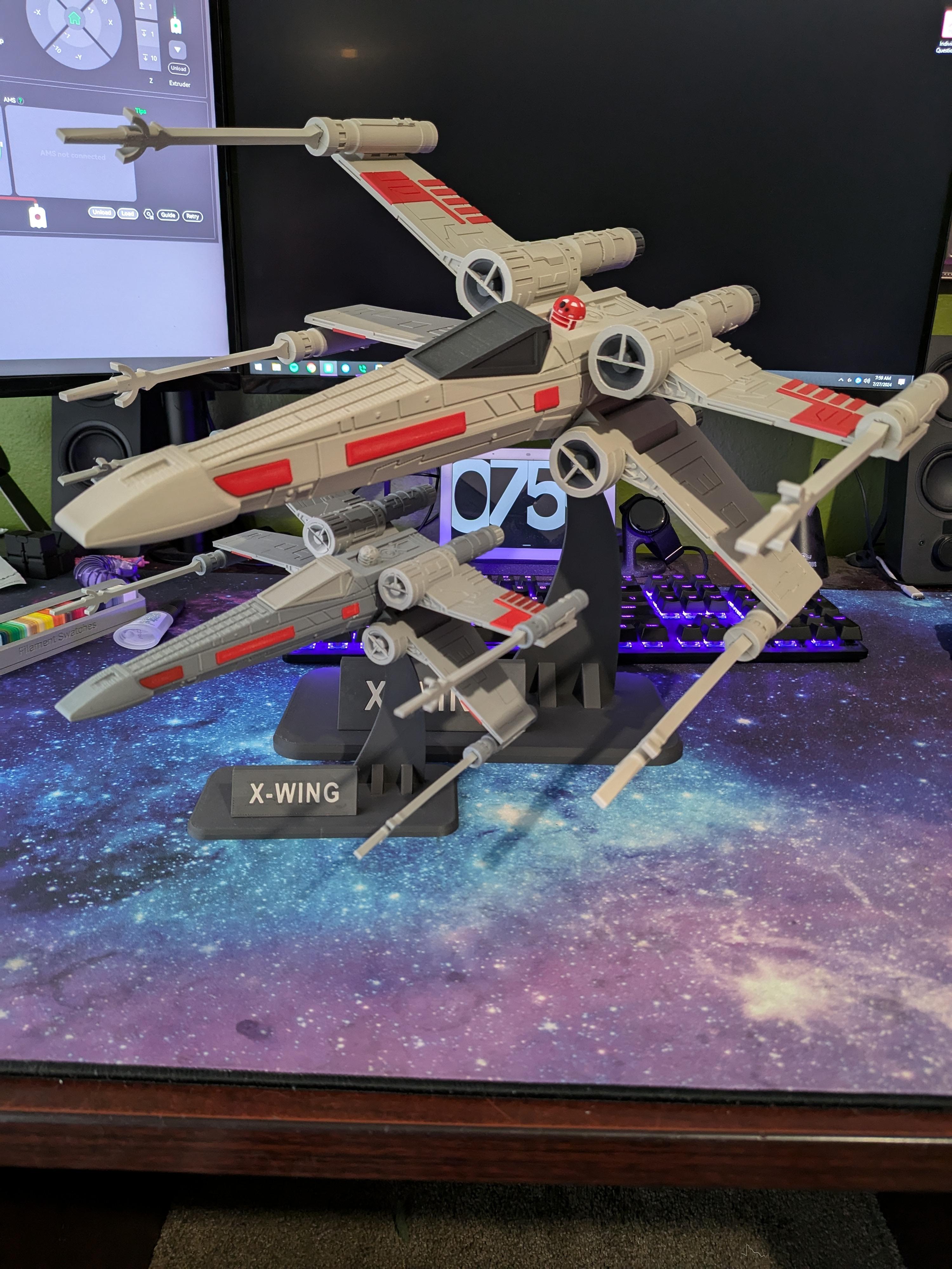 X-Wing Kit (No Support, No AMS, No Glue) 3d model