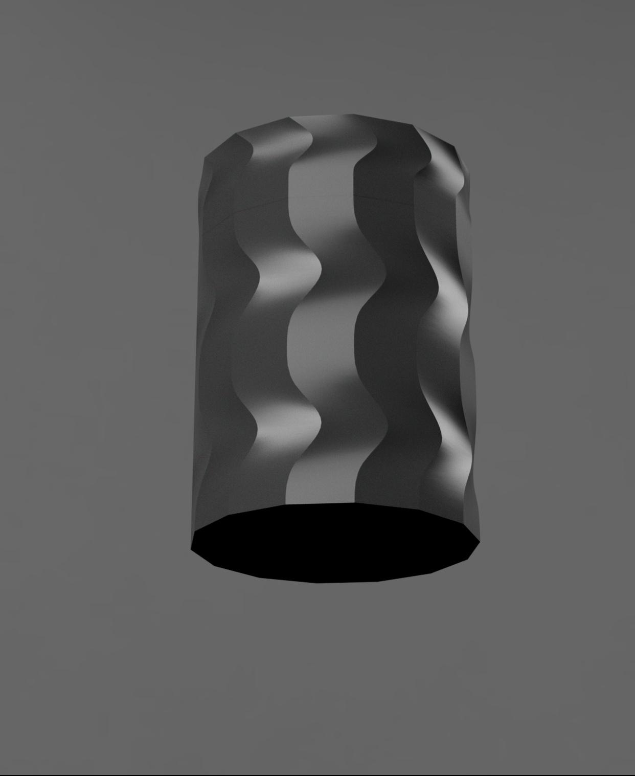 wavy jar (body).stl 3d model