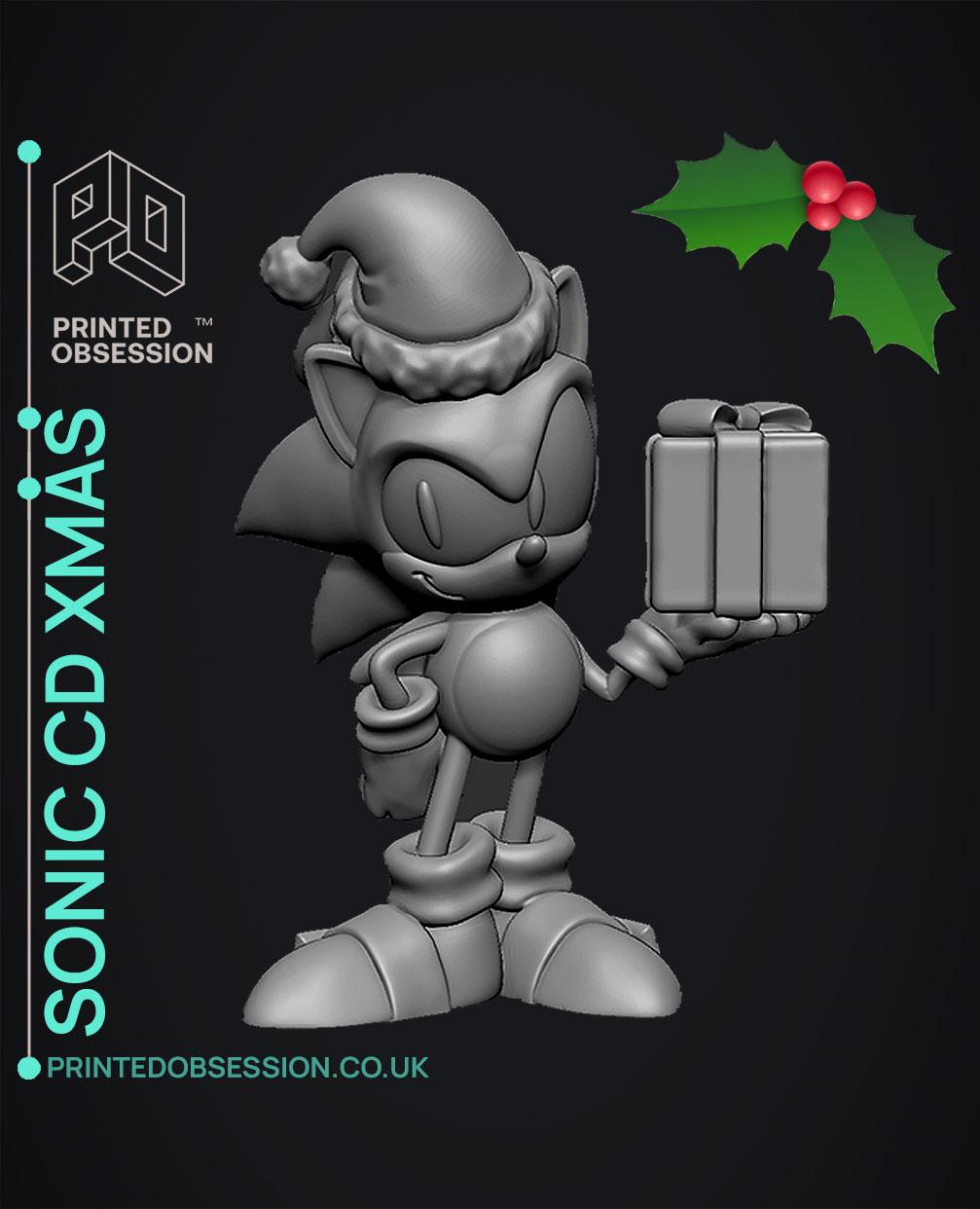 Sonic Santa - Sonic - Fan Art 3d model