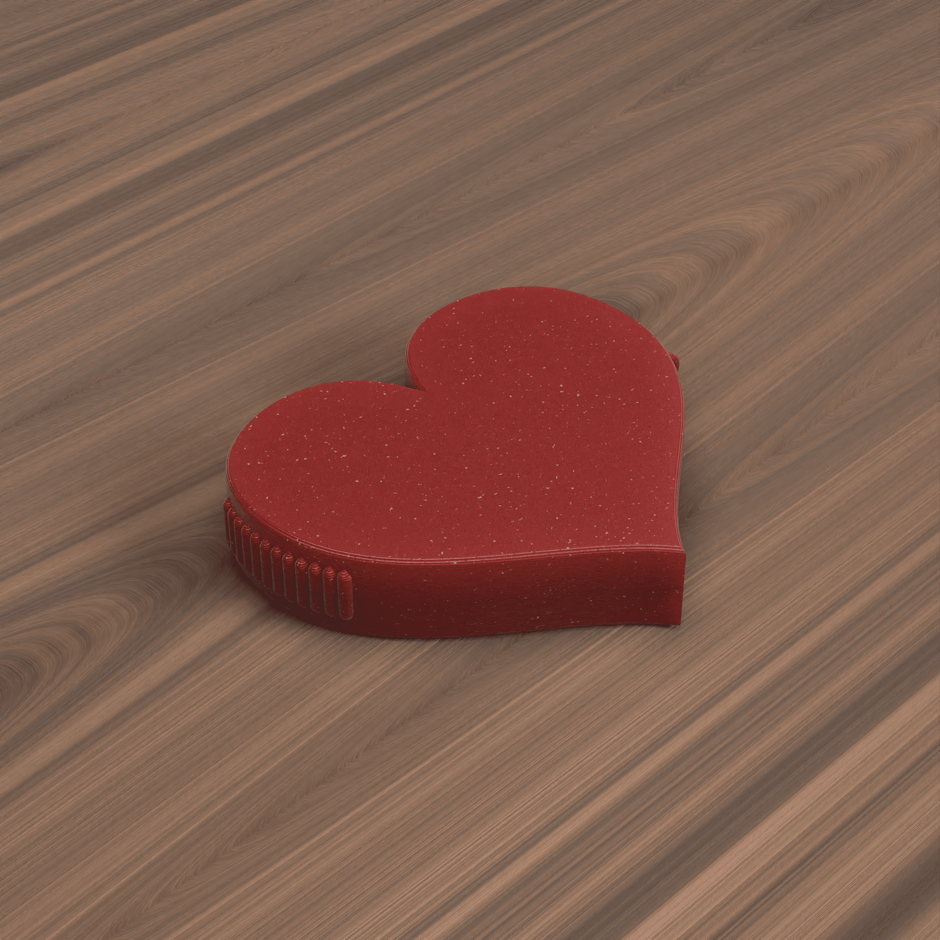 HEART SHAPED BOX (print in place) 3d model