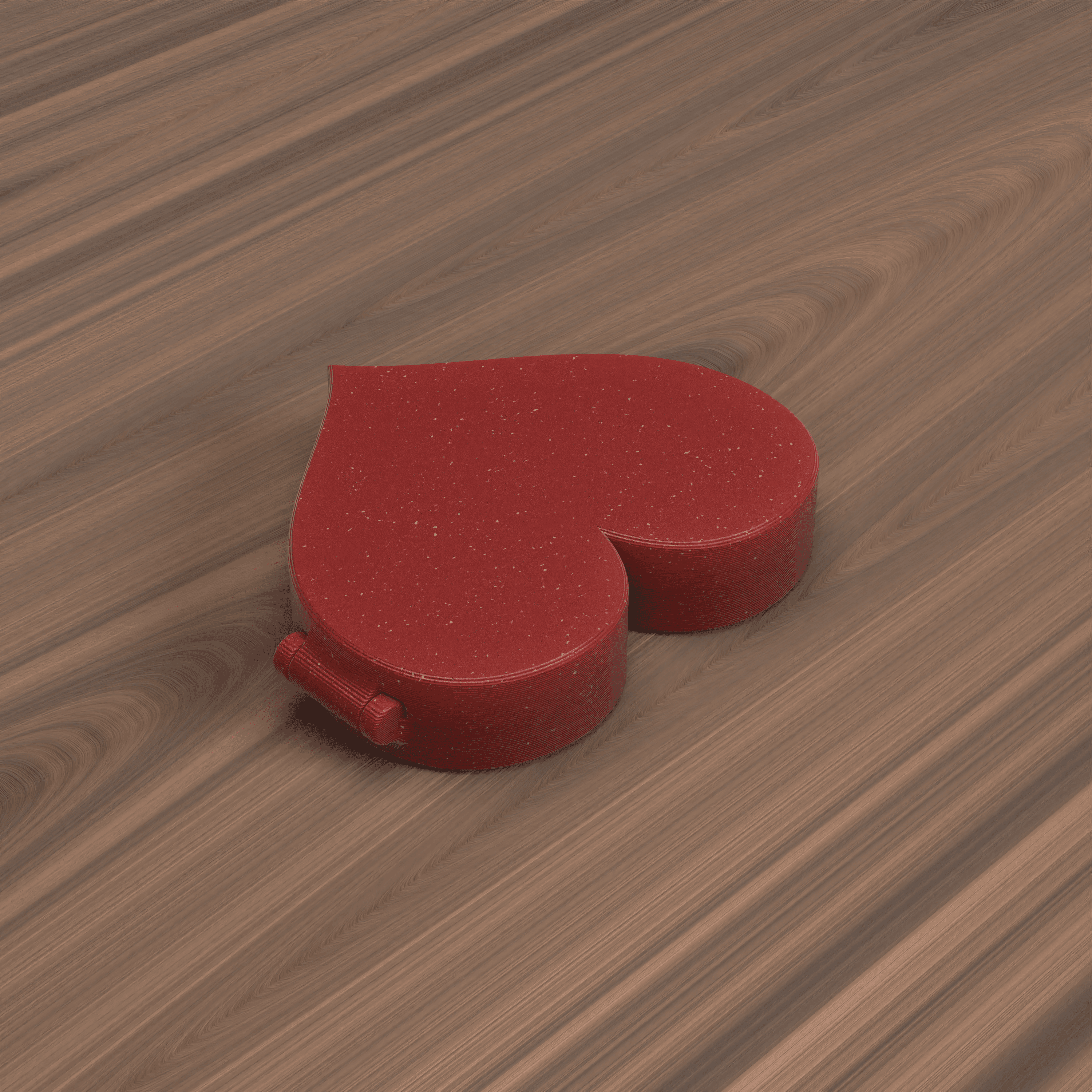 HEART SHAPED BOX (print in place) 3d model