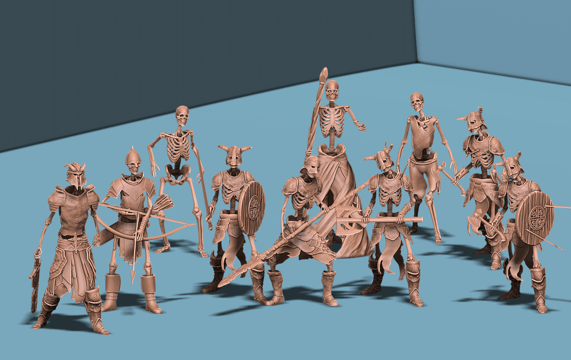 Skeletons 3d model