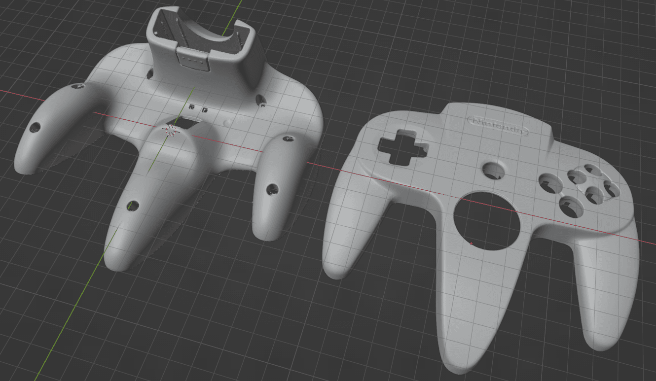 N64 Controller Shell 3d model