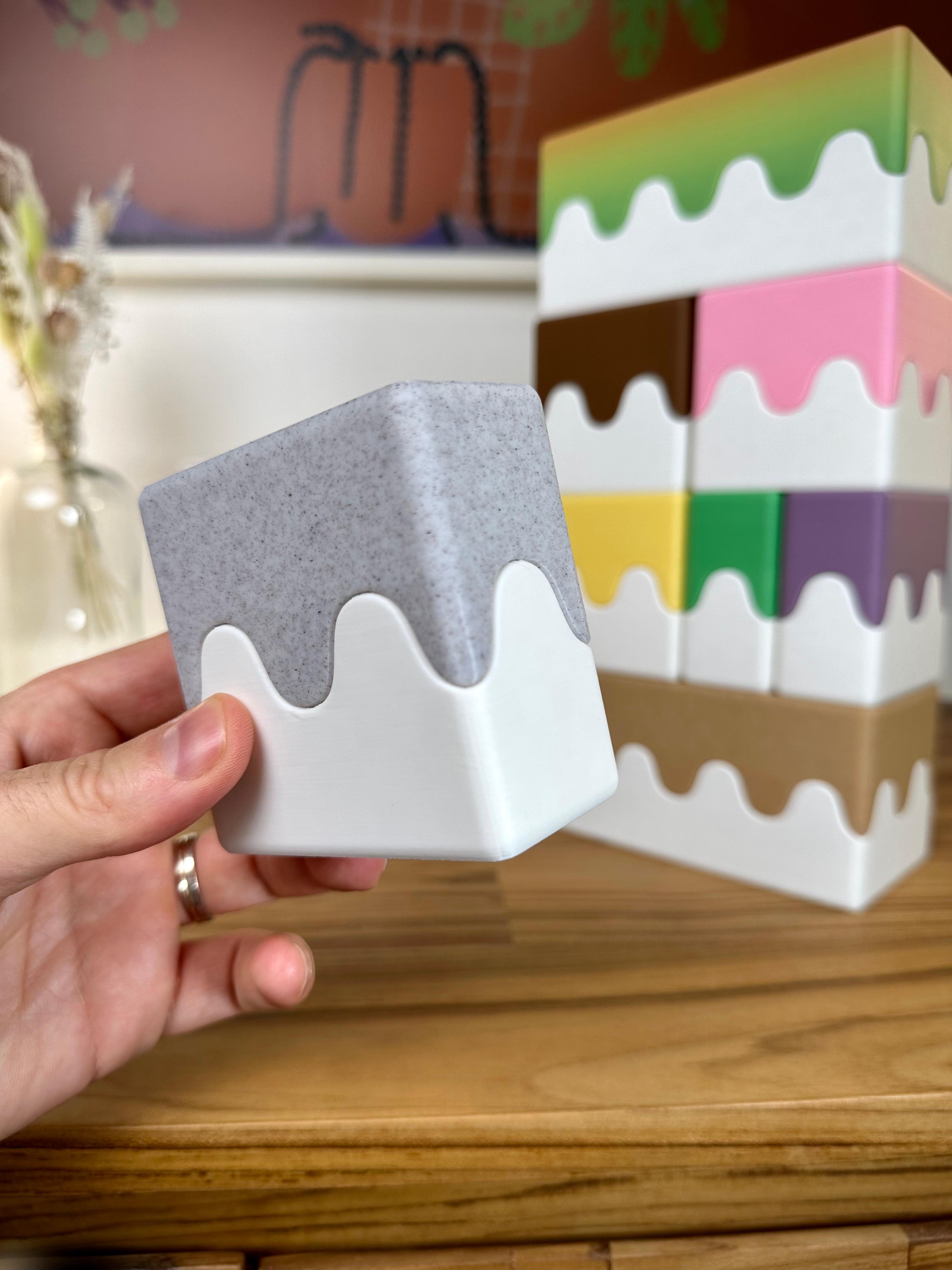 The Wavy Boxes - Cute Stackable Organizers 3d model