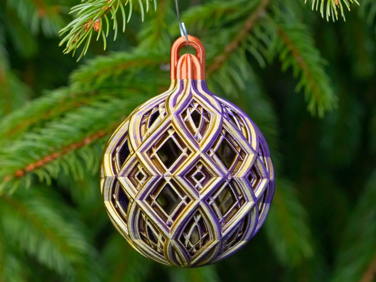 Christmas Ball - Medium Diamond Lattice 3d model