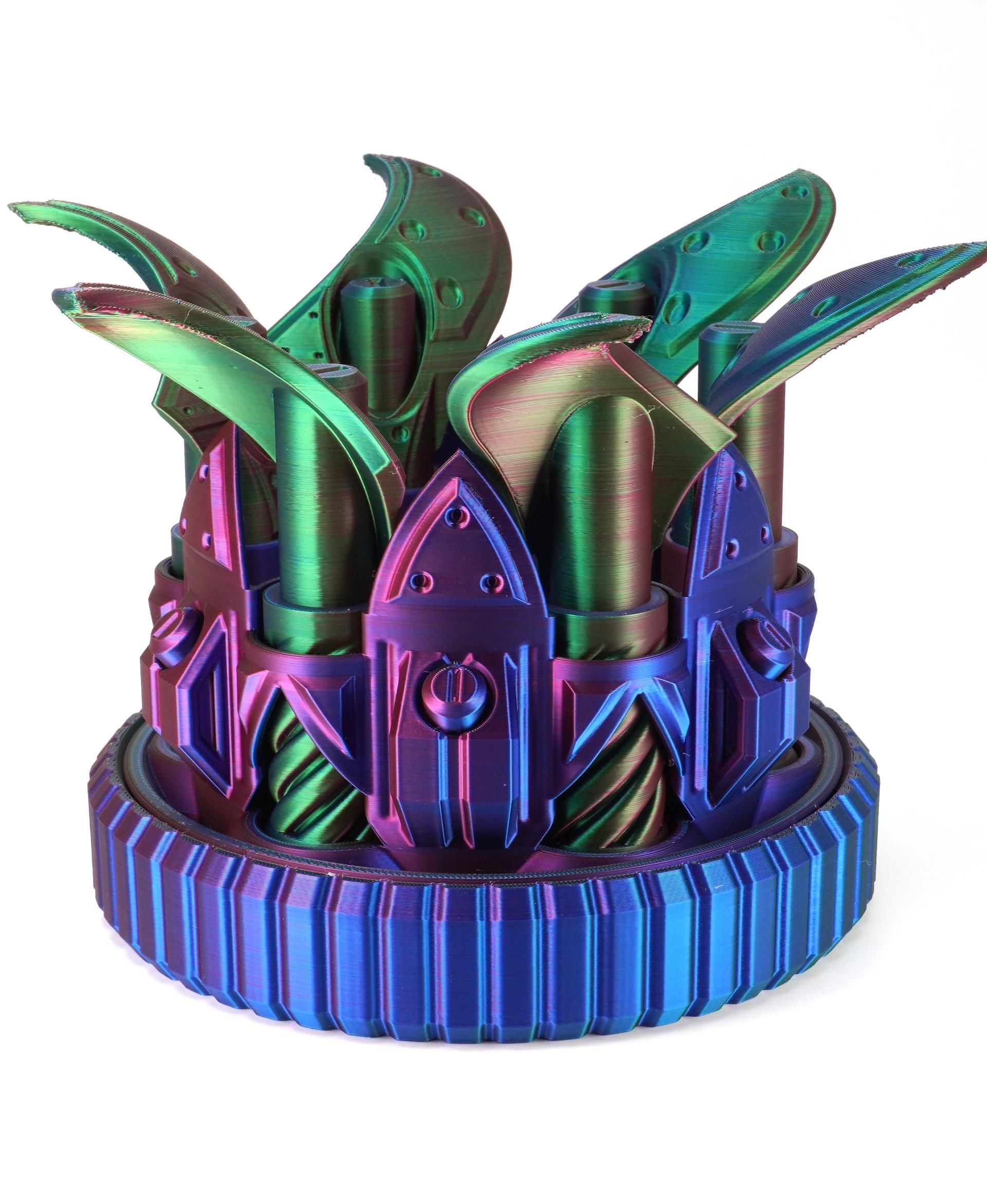 Print In Place Cyberpunk Capsules  3d model