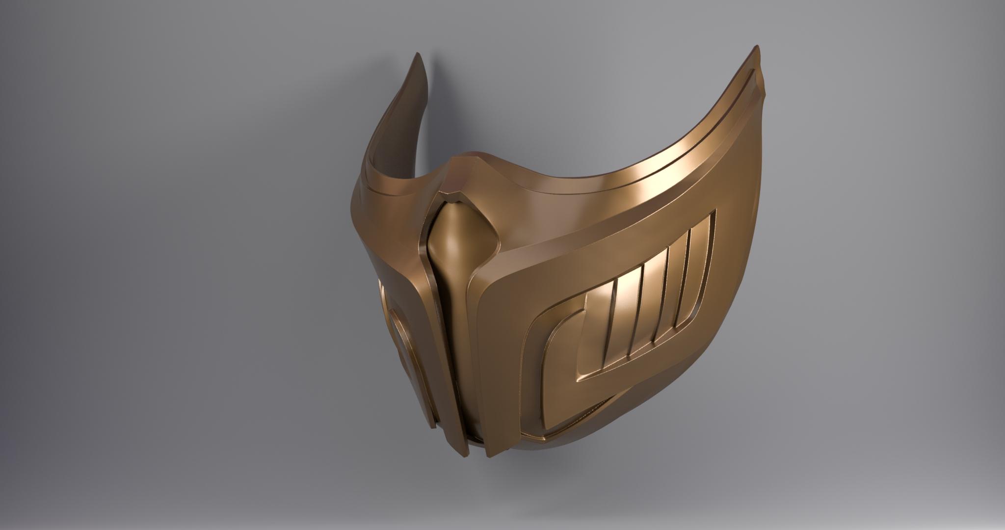 Mortal Kombat - Scorpion Mask Cosplay 3d model