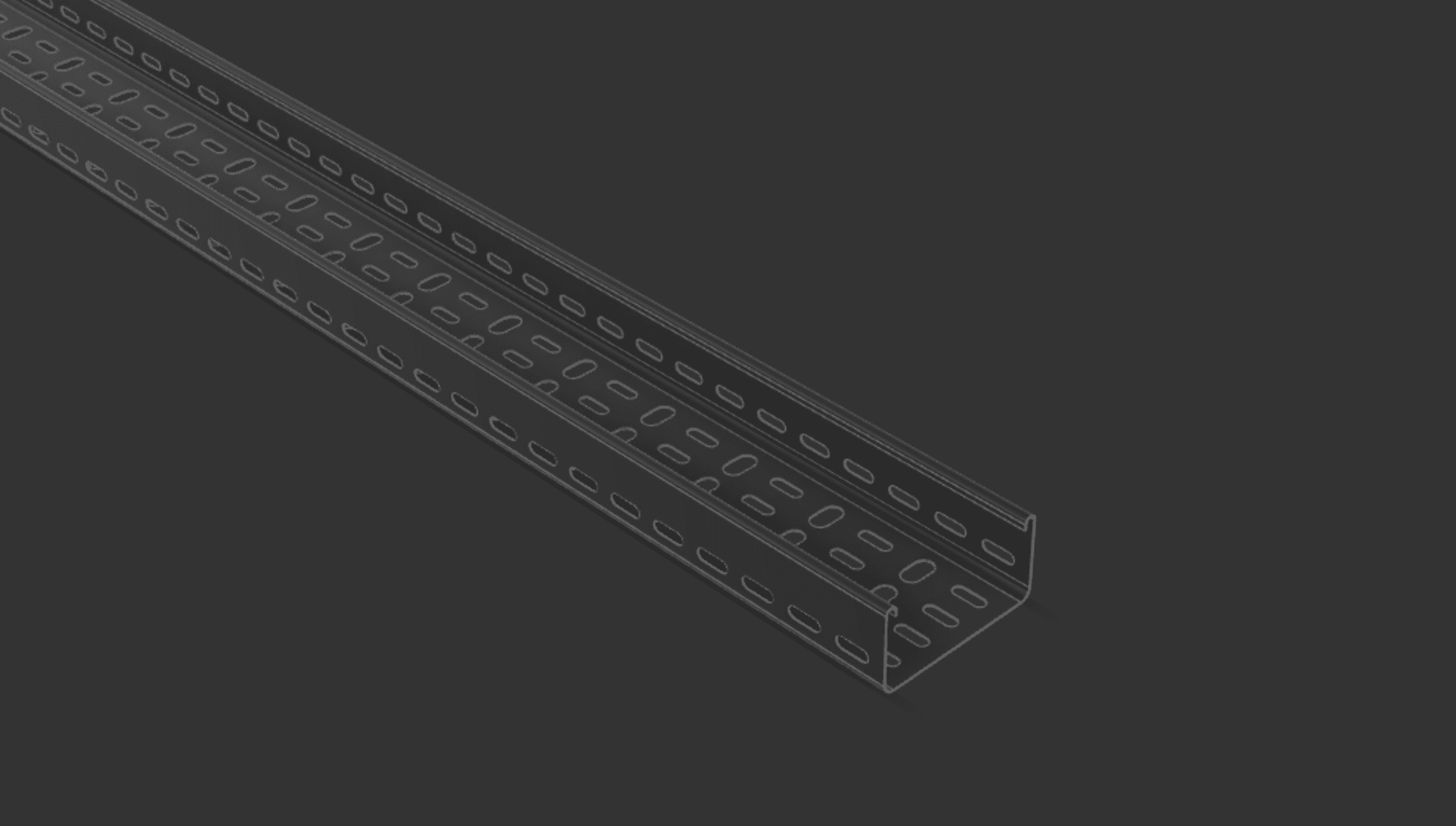 Cable Tray 100mm x 3000mm TYPE1 3d model