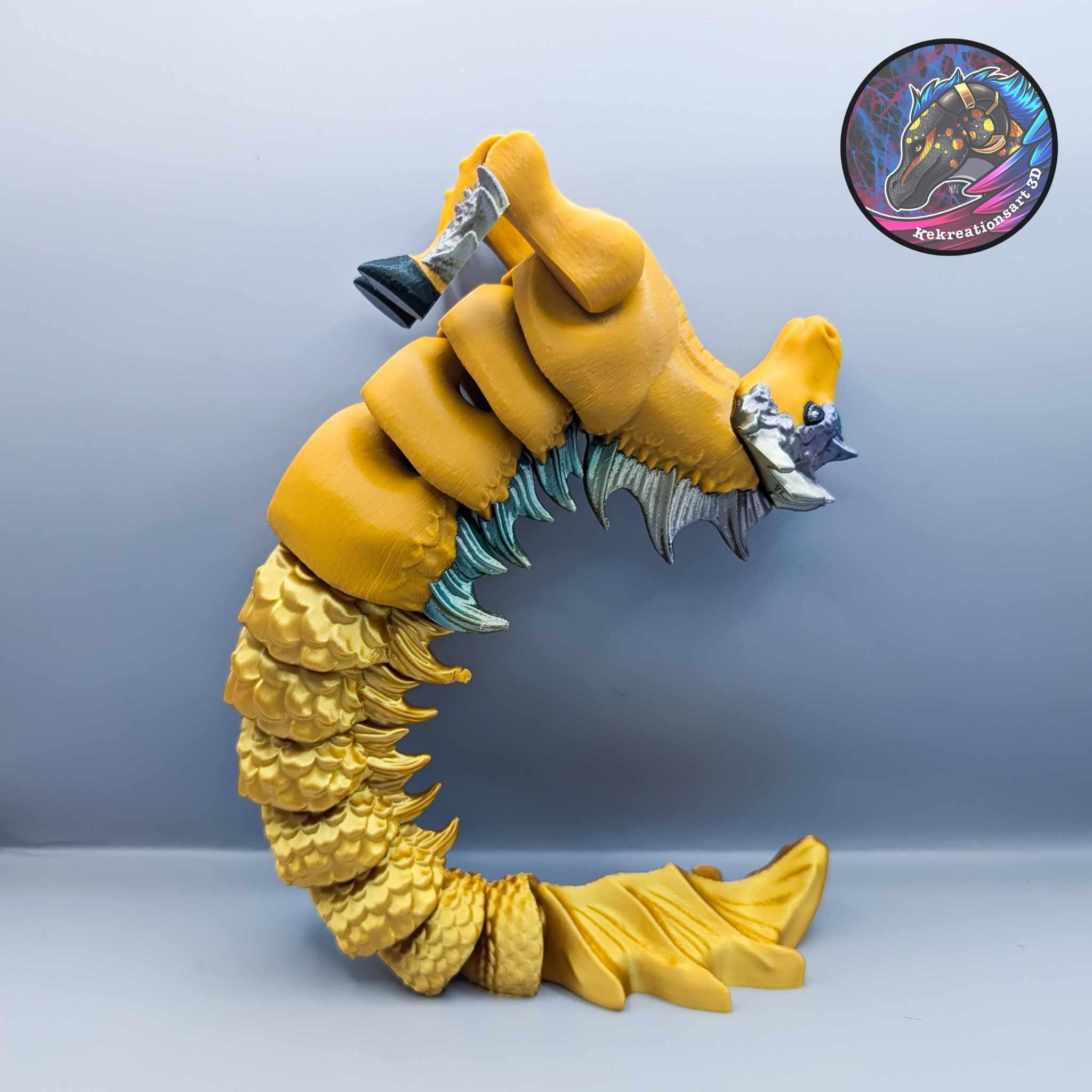 Flexi Hippocampus Sea Horse 3d model