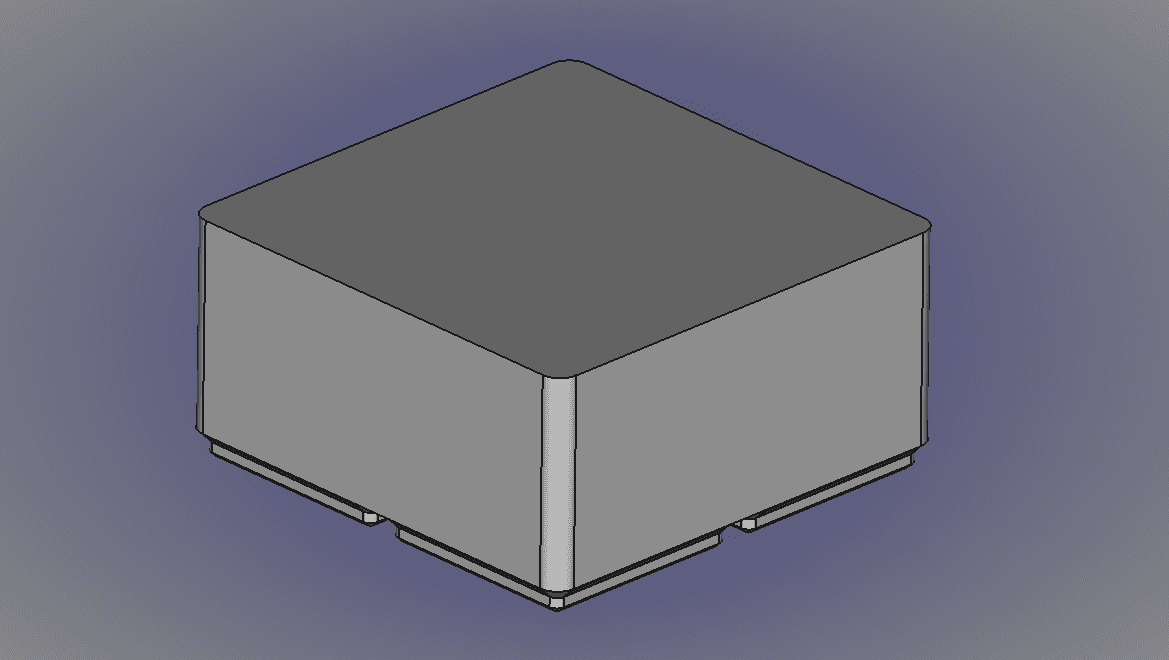 FreeCAD Gridfinity Parametric Bin Blank.stl 3d model