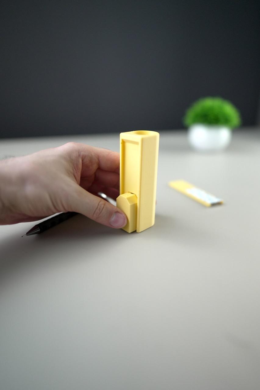 Wall Pen Holder, with suspension spring 3d model