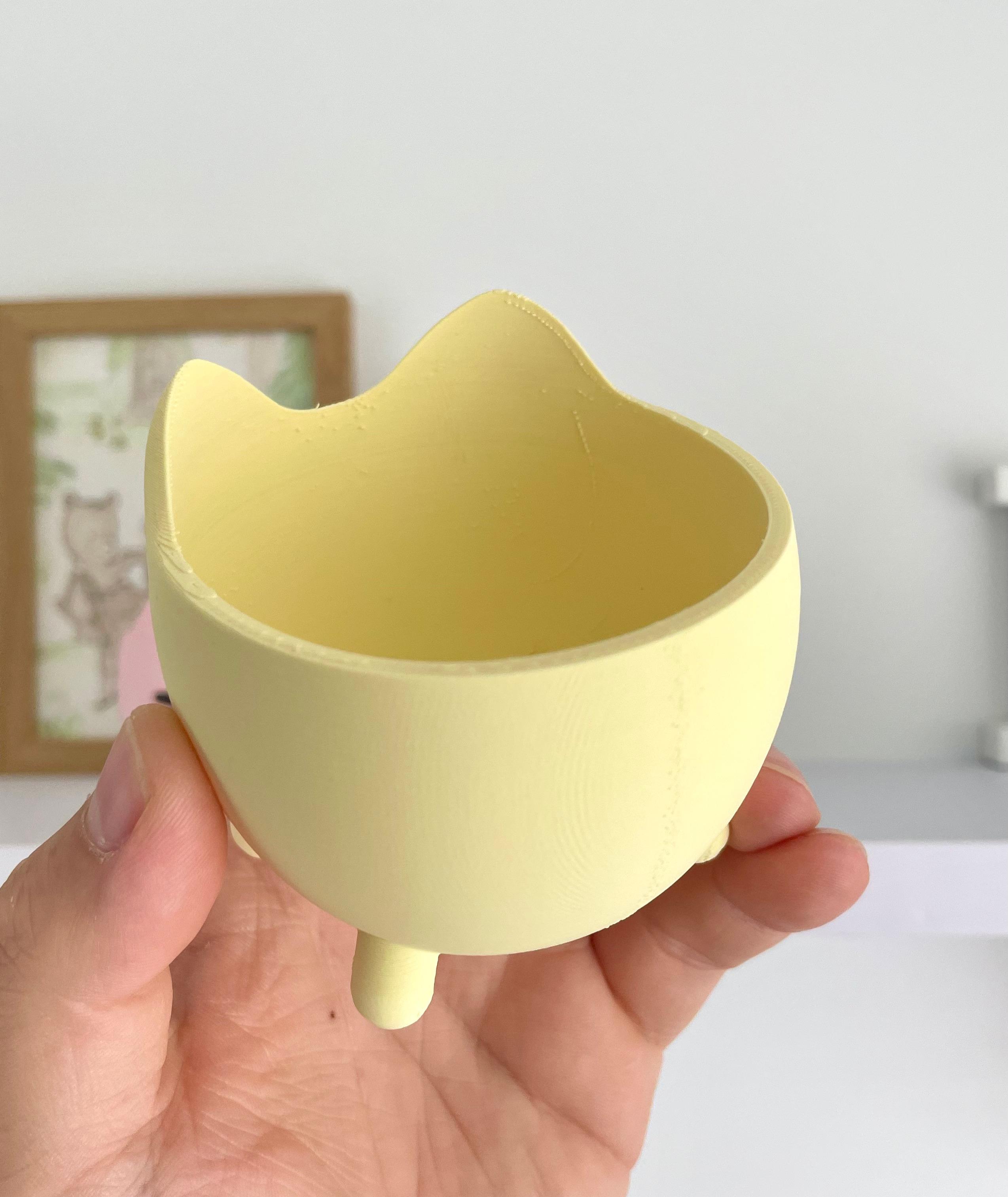 PUSHEEN KITTEN PLANTER - EASY PRINT 3d model