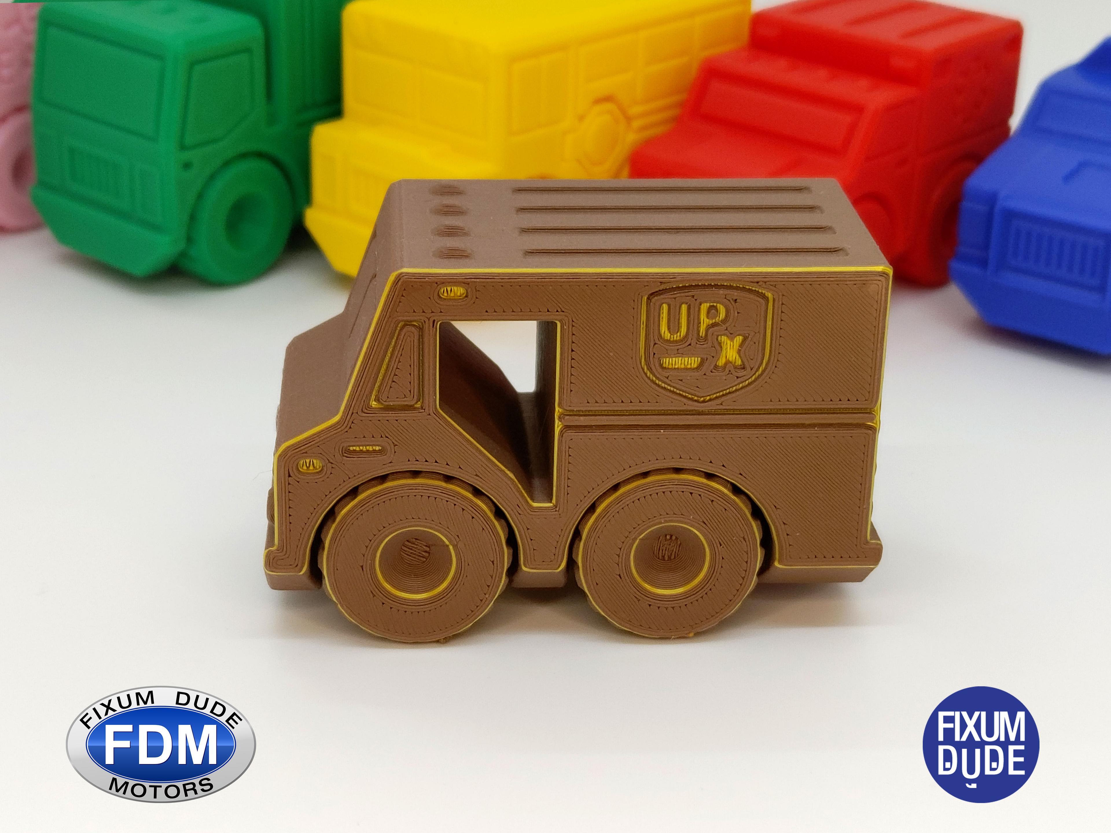 Fixum Dude Motors PIP Package Delivery Truck  3d model