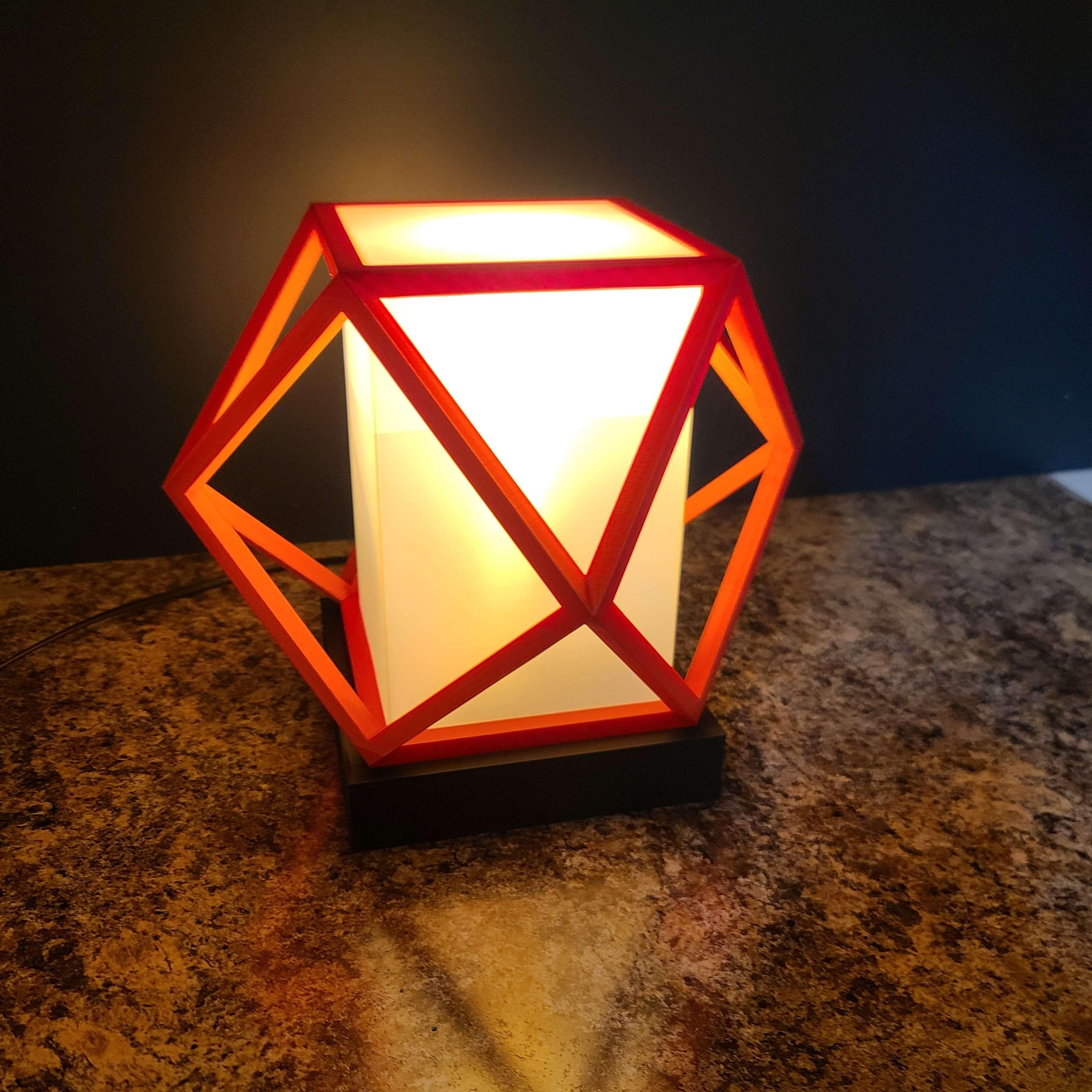 Tabletop Geometric Lamp 3d model