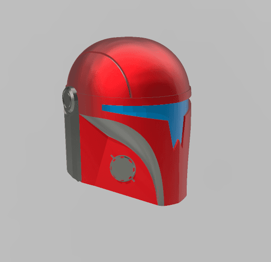 Red Hood inspired Mandalorian 3d model