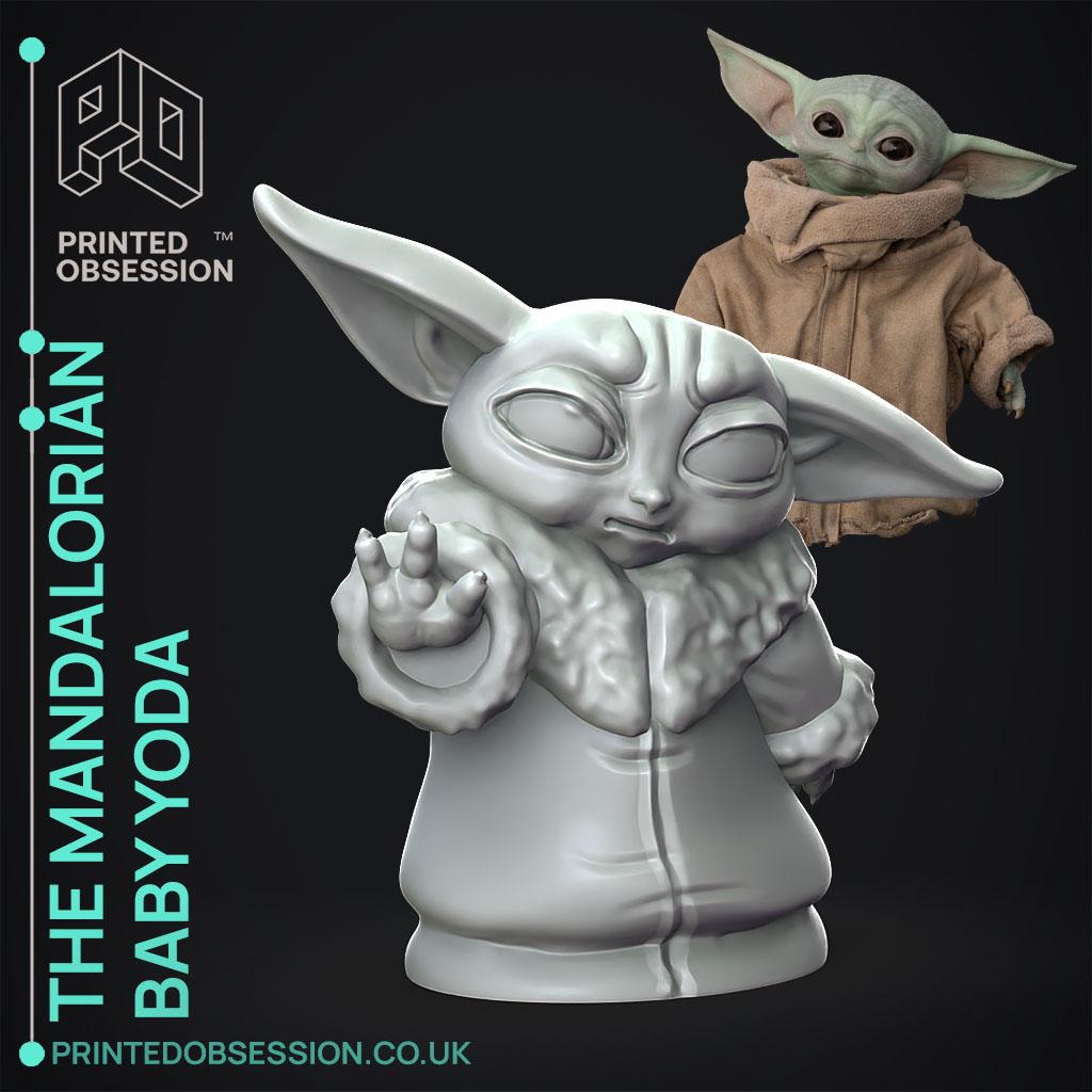 Baby Yoda - Force Push - The Mandalorian 3d model