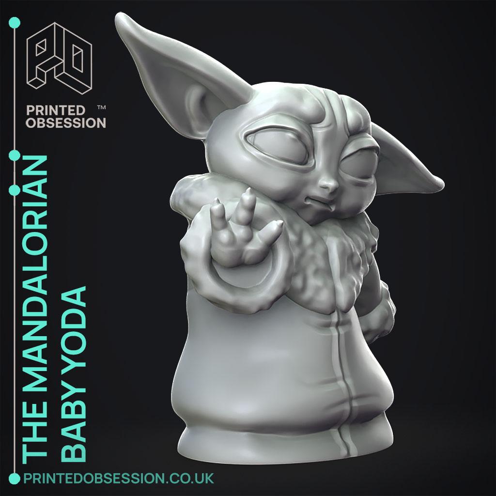 Baby Yoda - Force Push - The Mandalorian 3d model