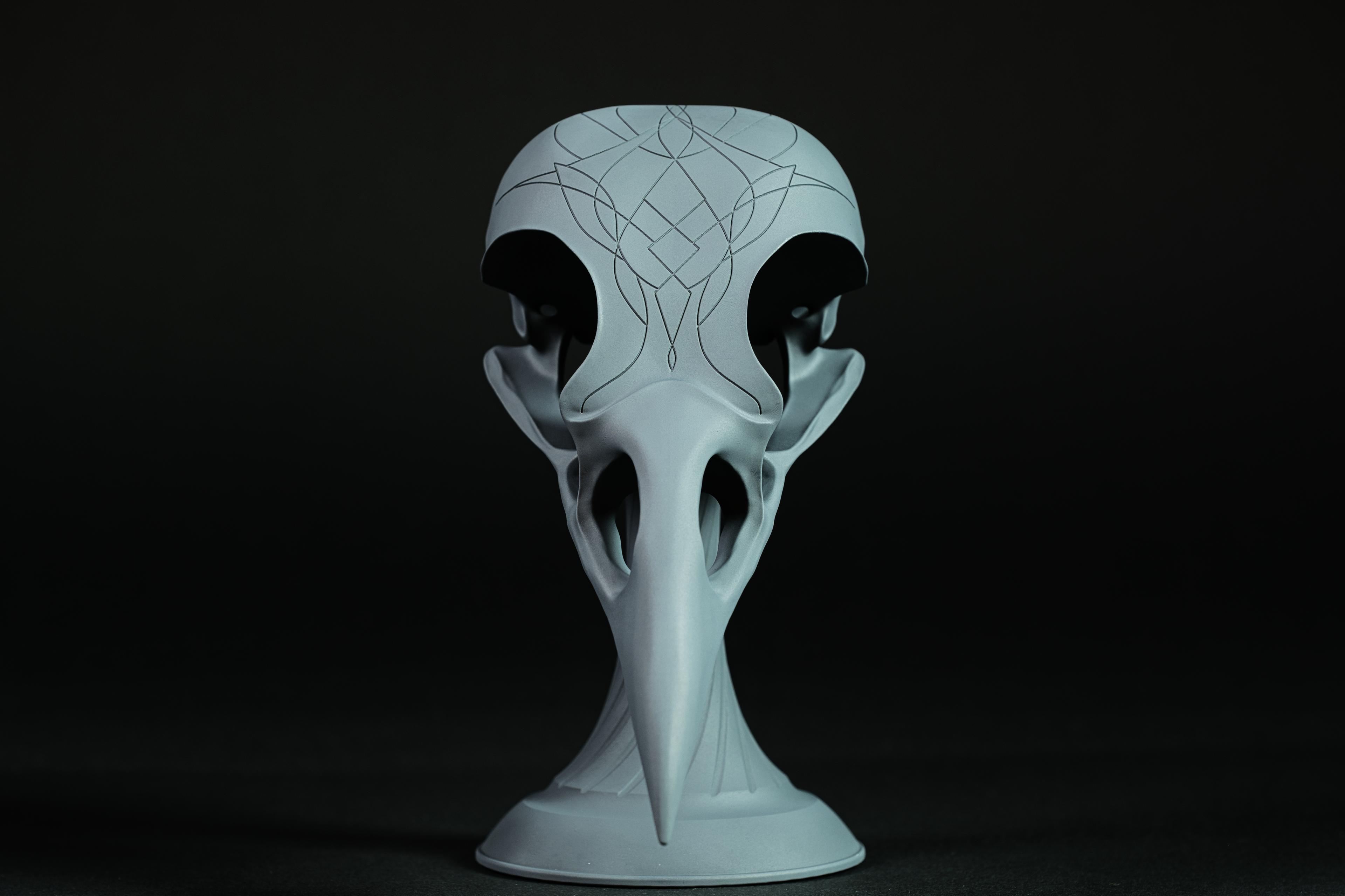 Crow Skull (Pre-Supported) 3d model