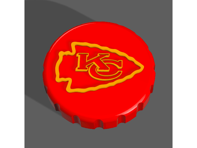 KC Chiefs - Stash Jar Lid 3d model