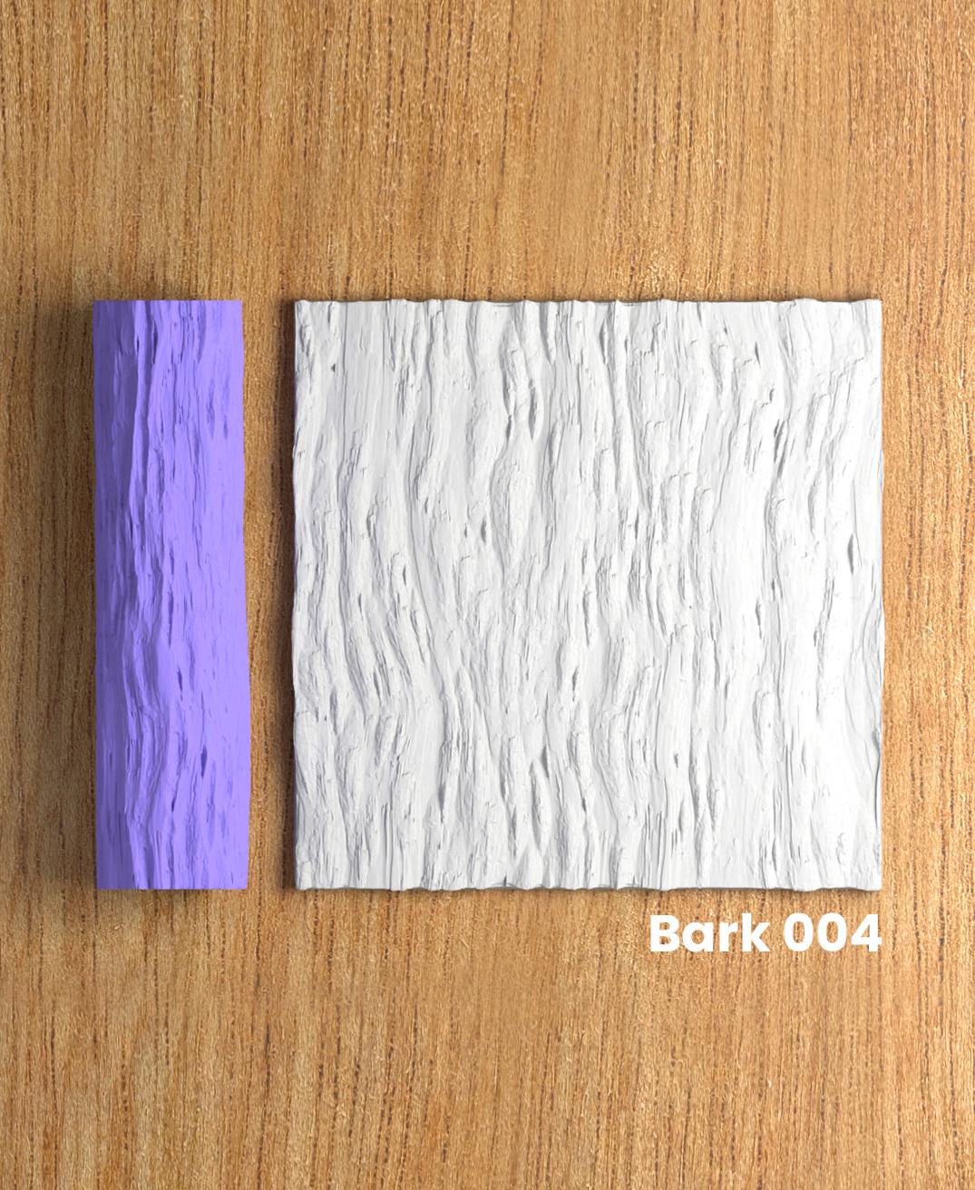 Collection Amethyst | Bark 004 | Polymer Clay Seamless Texture Roller 3d model