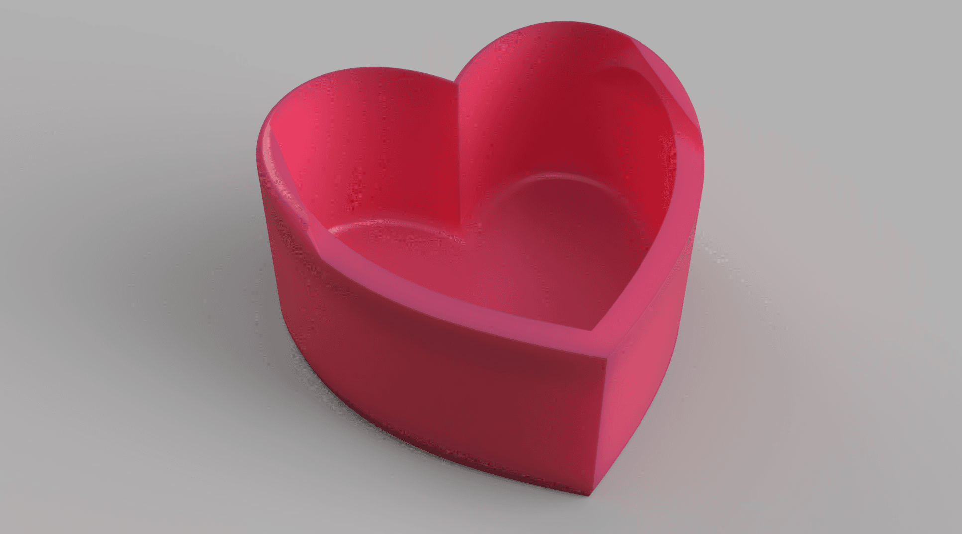 Simple Heart Box - Sliding 3d model