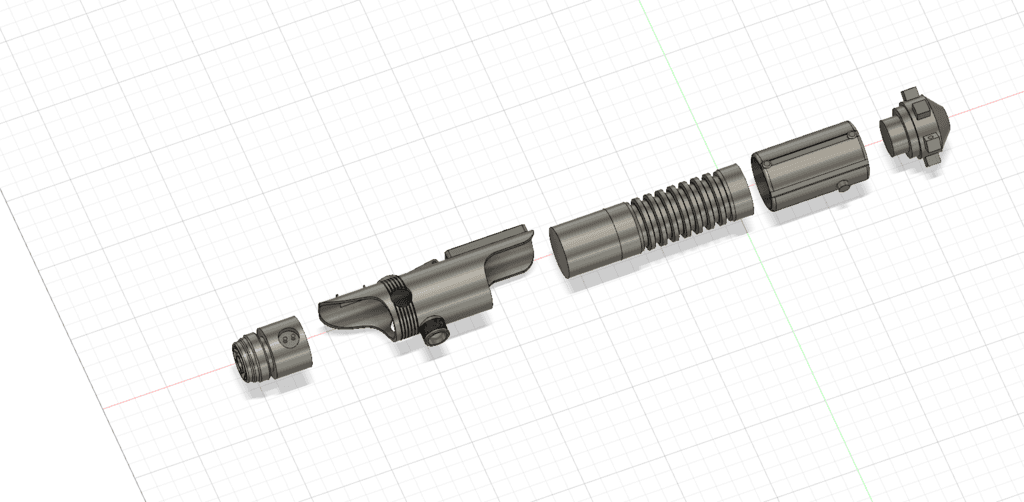 Derelict Lightsaber Hilt from Star Wars: The Od Republic 3d model