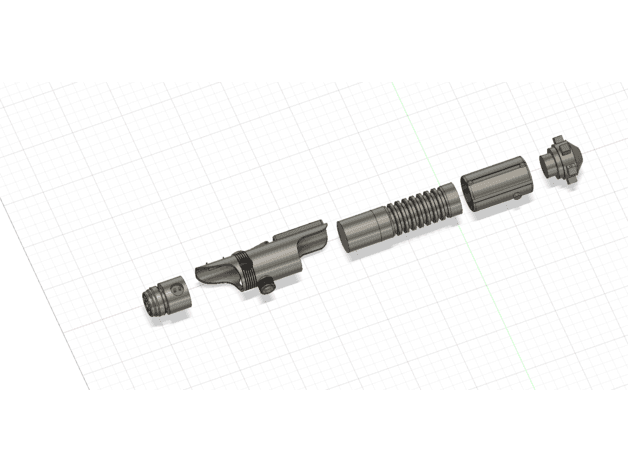 Derelict Lightsaber Hilt from Star Wars: The Od Republic 3d model