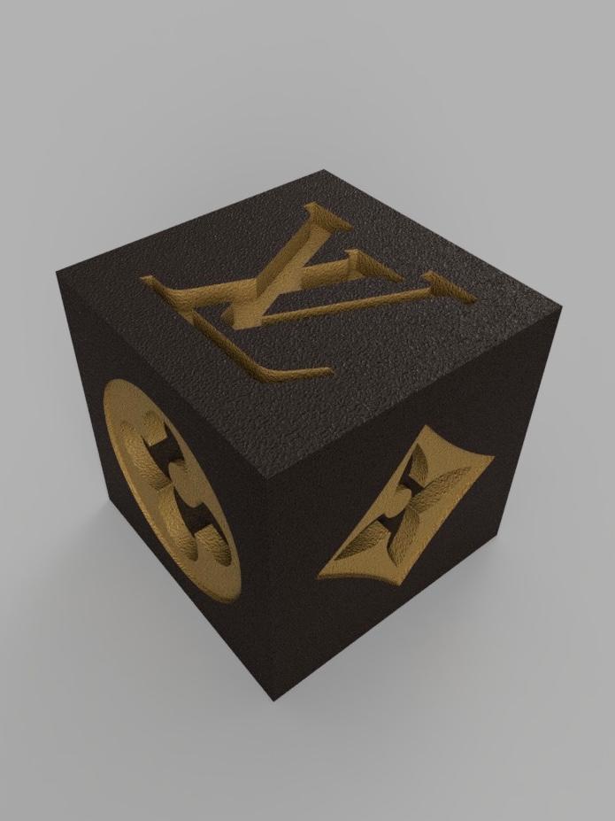 louis vuitton calibration cube 3d model