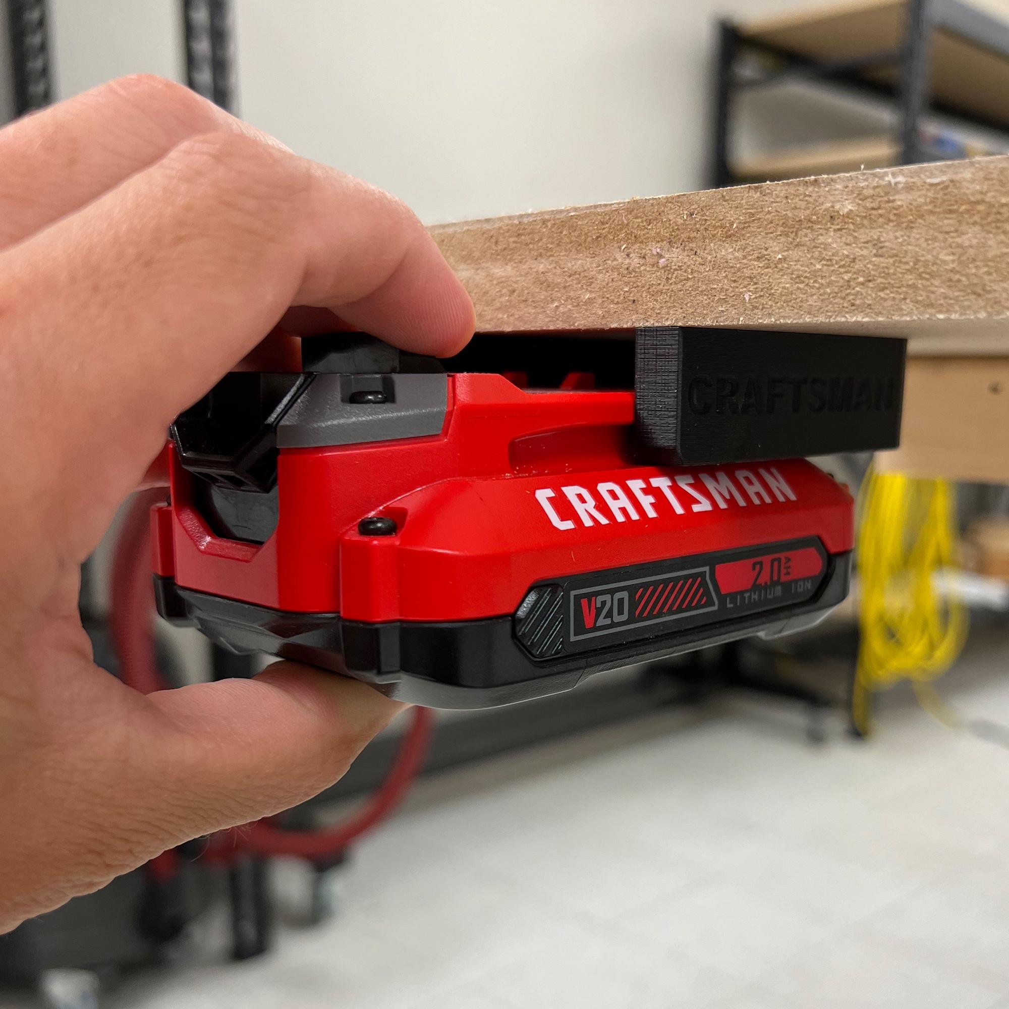 Craftsman 20V Battery Mount 3d model