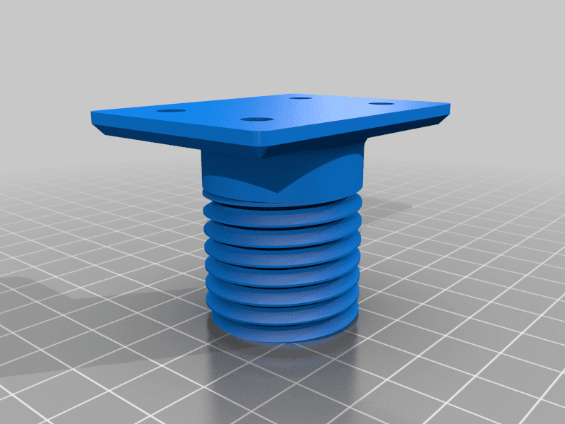 Raised 3d printer feet - with F3d File 3d model