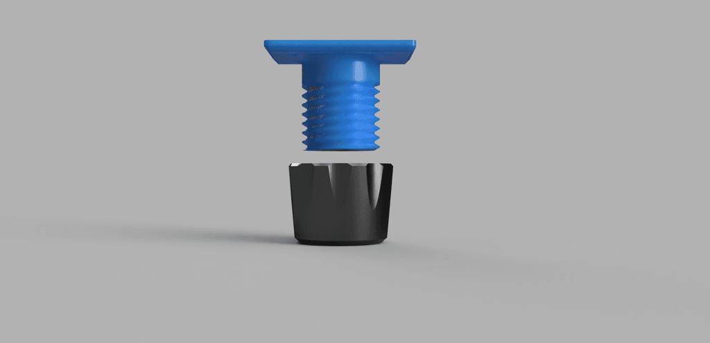 Raised 3d printer feet - with F3d File 3d model