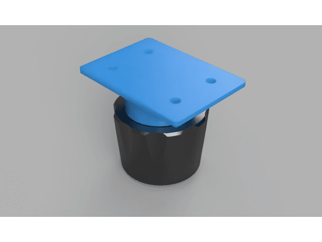 Raised 3d printer feet - with F3d File 3d model