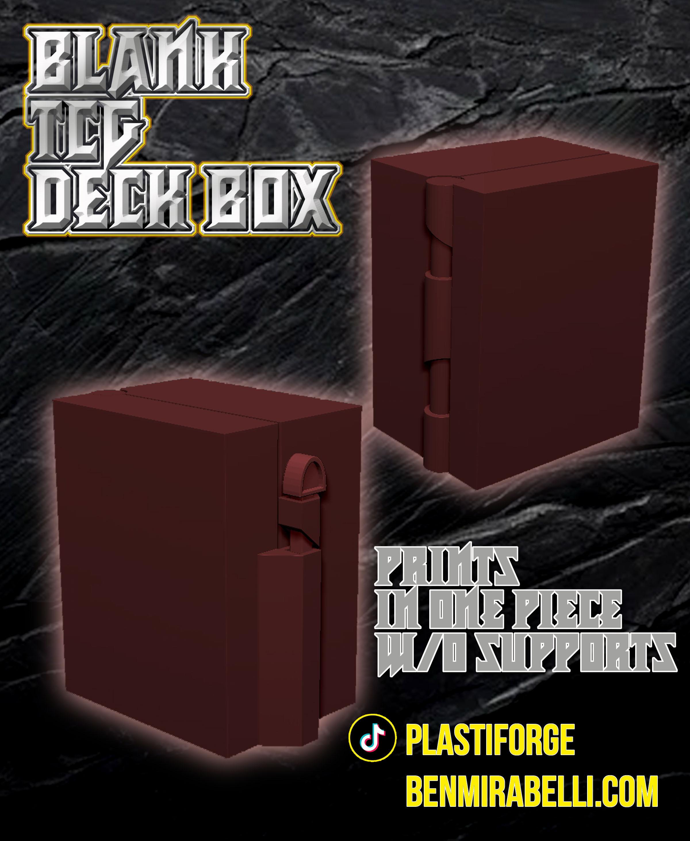 Print in Place Basic box for TCG games 3d model