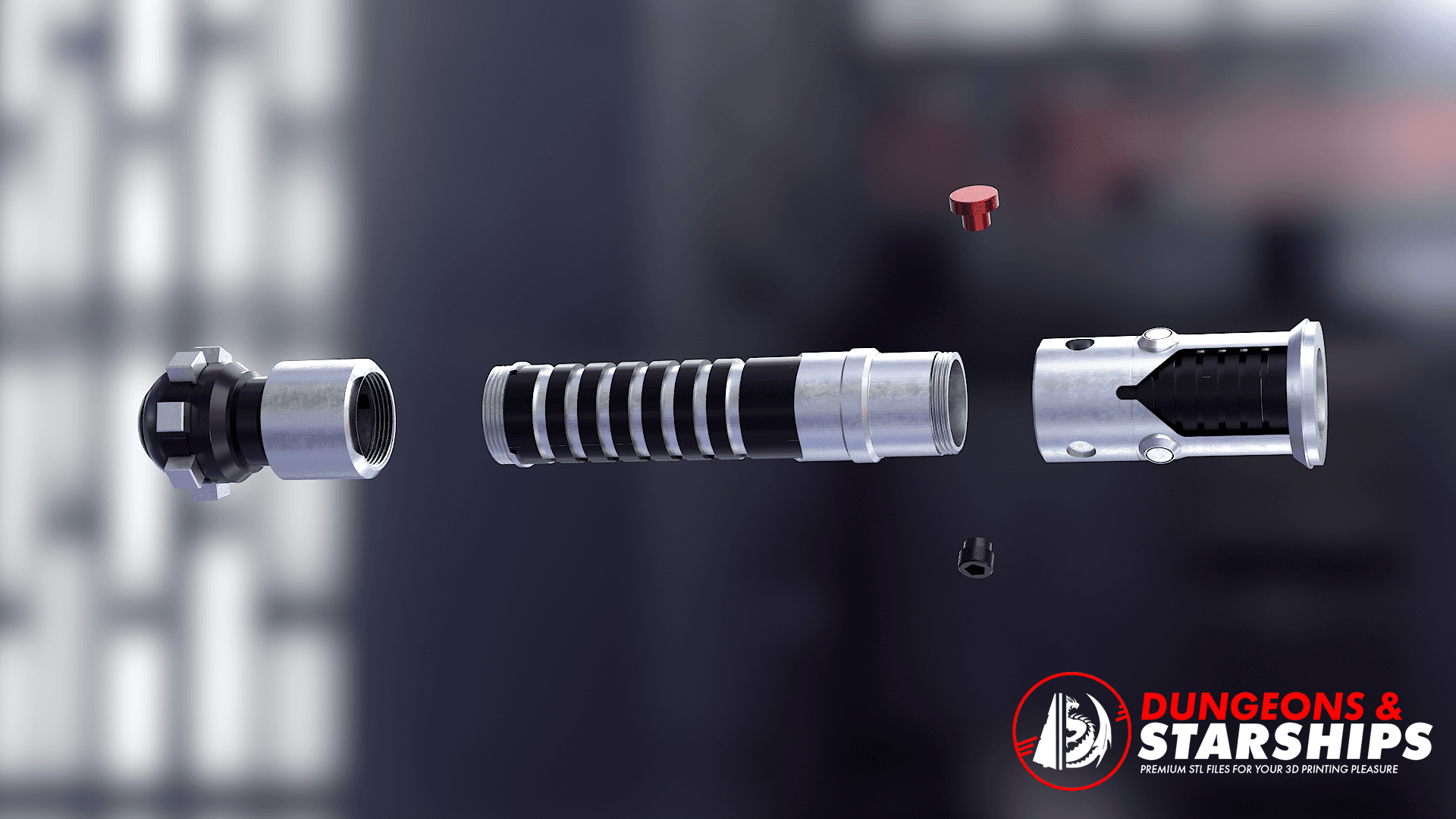 Obi-Wan Kenobi's Lightsaber - Attack of the Clones 3d model