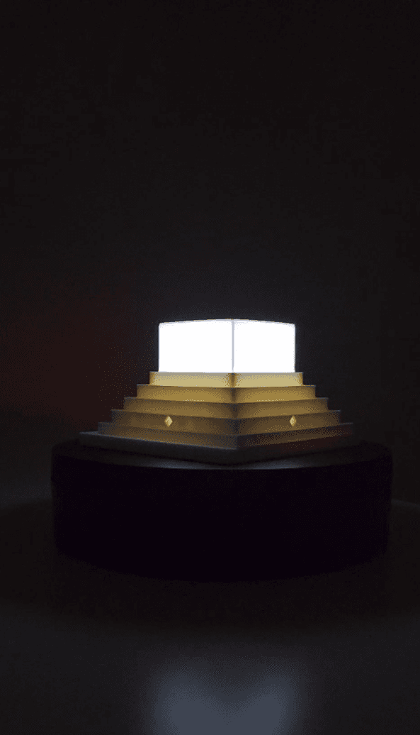 Pyramid Tea Light - Scalable 3d model