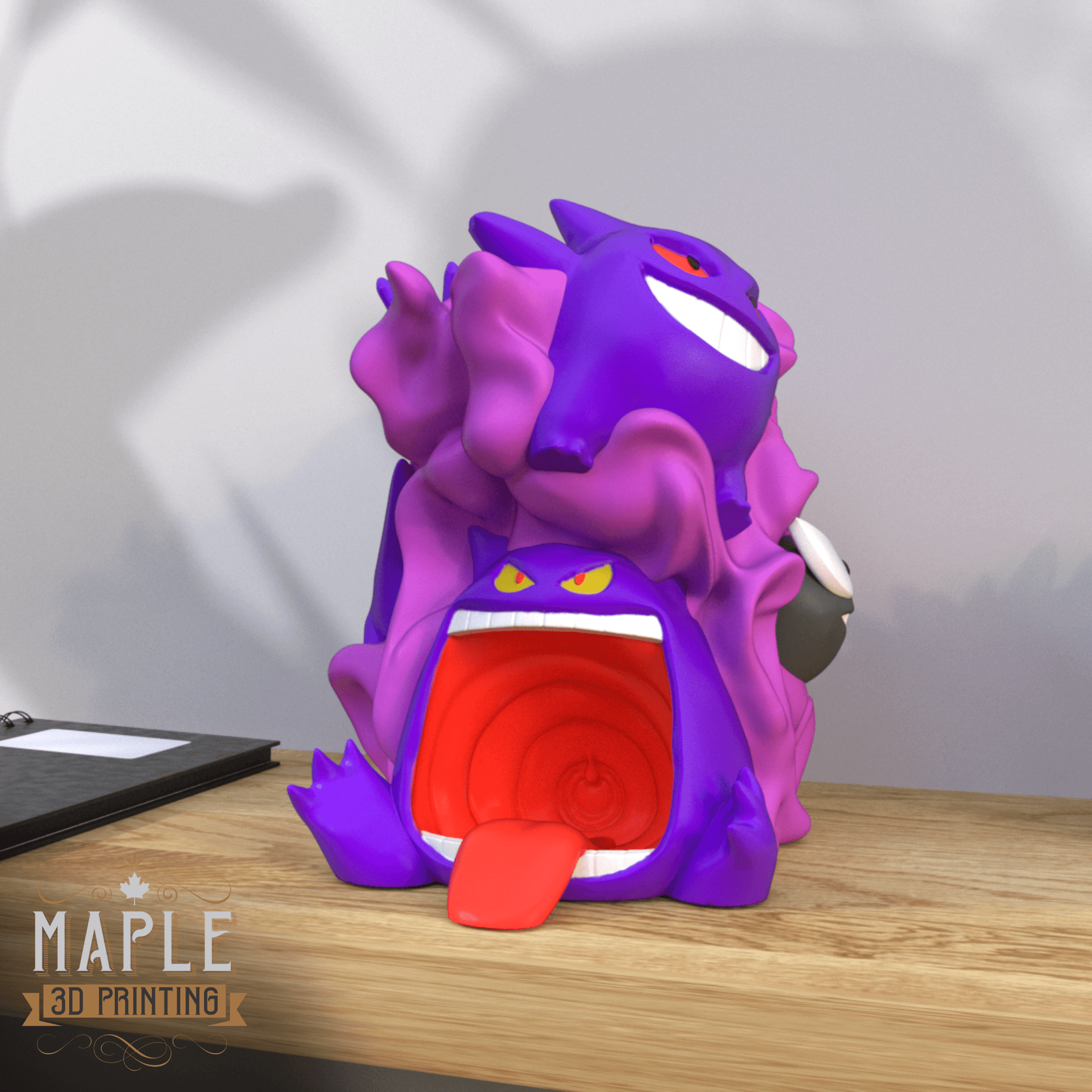 Gastly Evolution Diorama - Print in Place - Pokemon 3d model