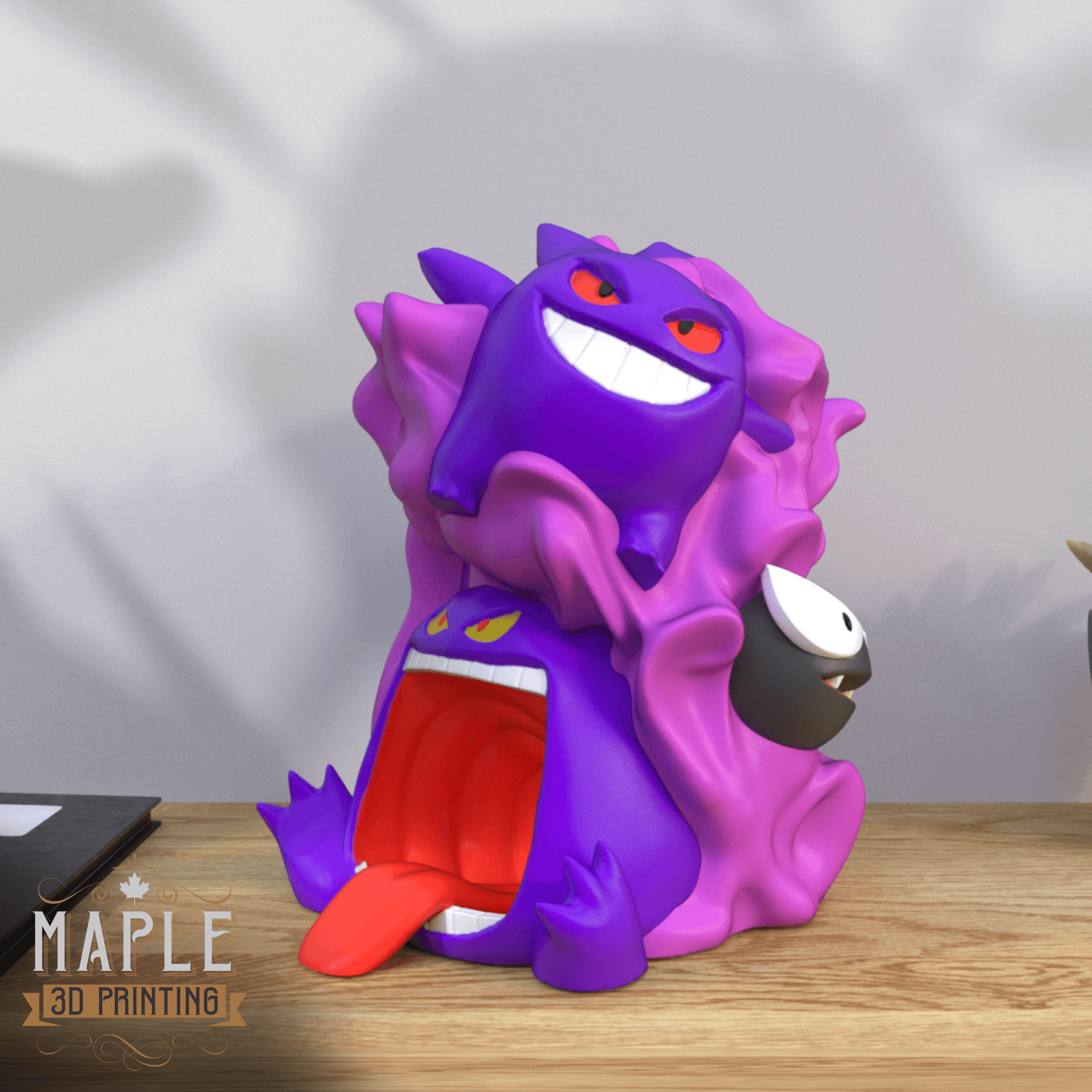 Gastly Evolution Diorama - Print in Place - Pokemon 3d model