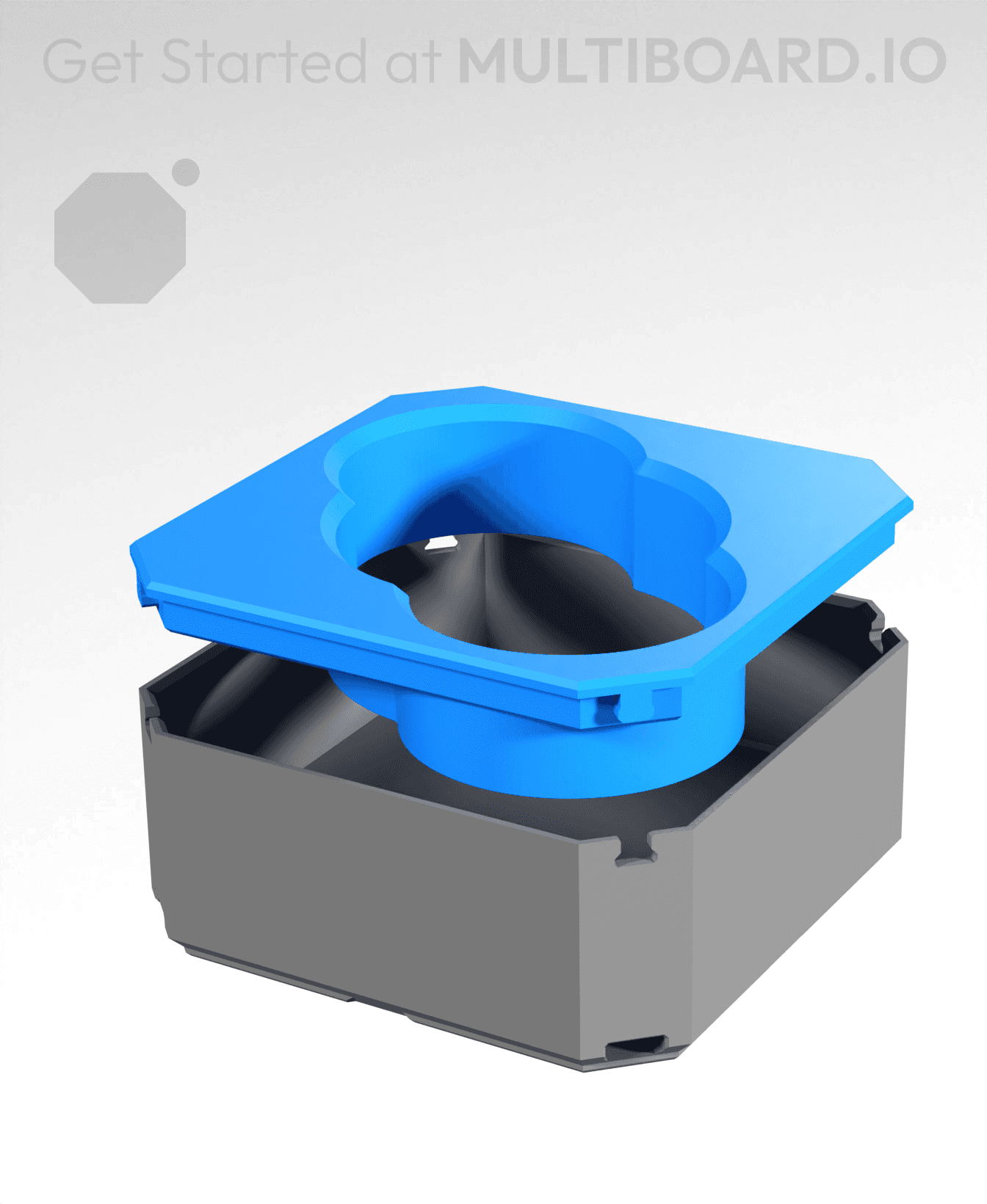 1x1 - Medium or Small Glue Sticks Holder - Multibin Top 3d model